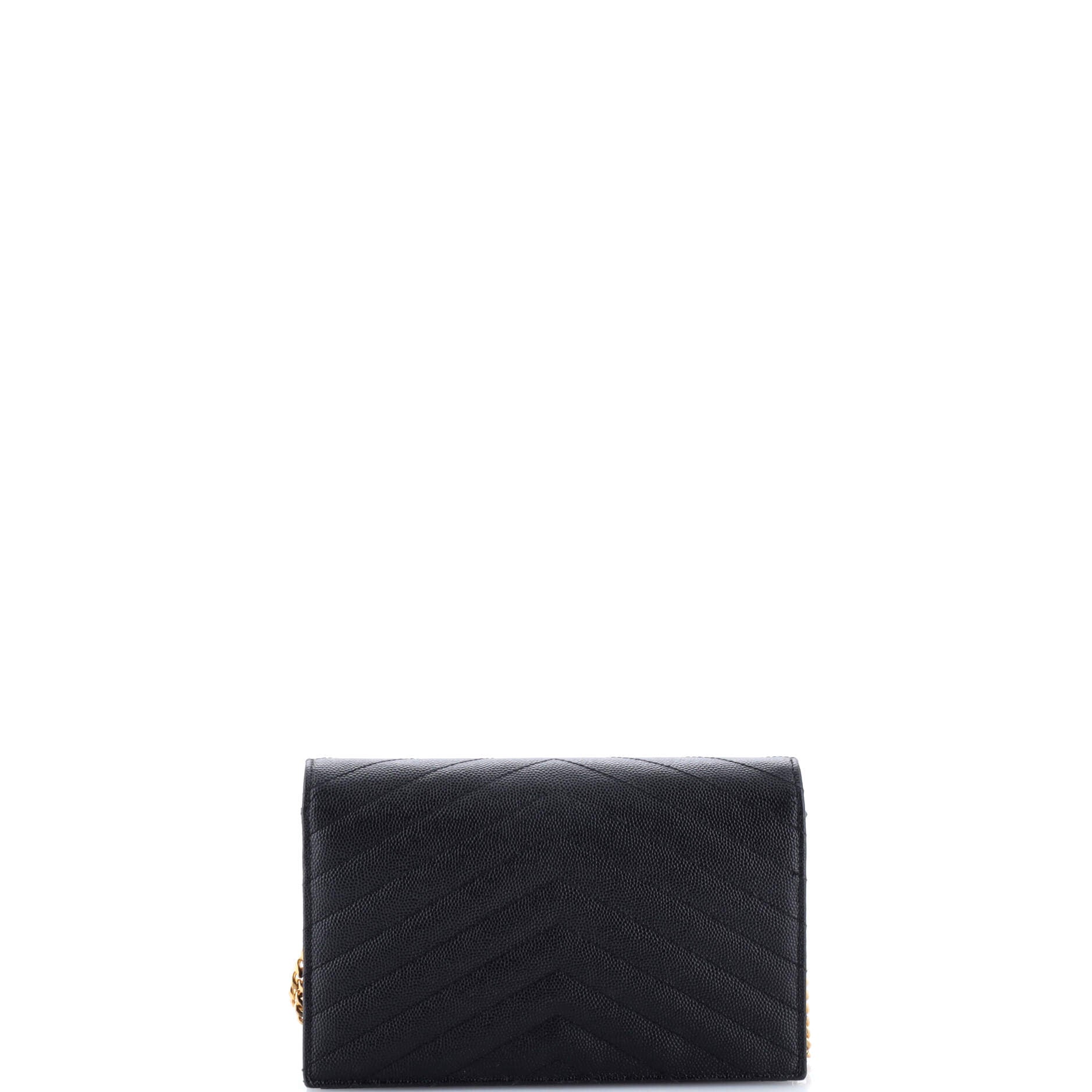 Classic Monogram Wallet on Chain Matelasse Chevron Leather Small - Image 3