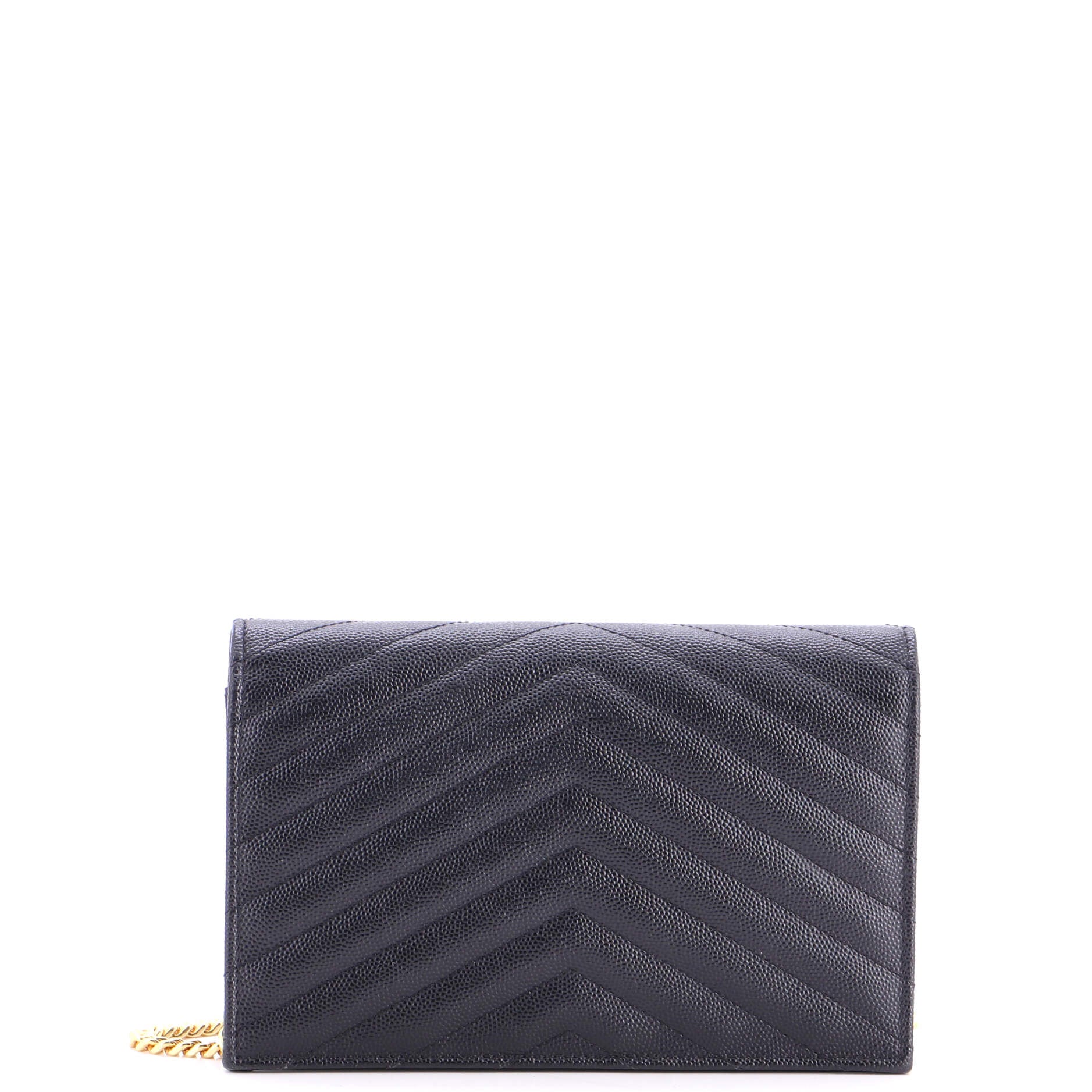 Classic Monogram Wallet on Chain Matelasse Chevron Leather Small - Image 3