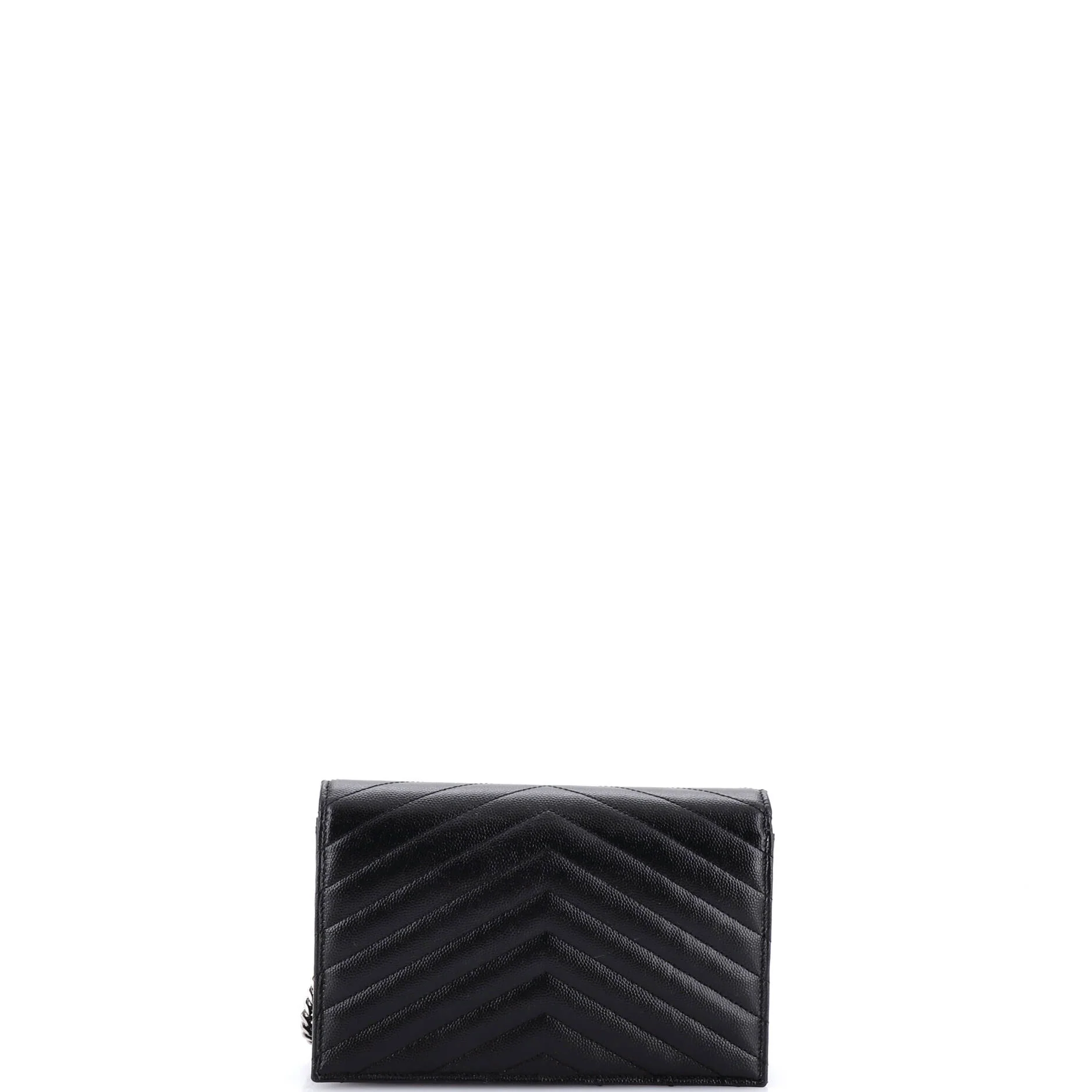 Classic Monogram Wallet on Chain Matelasse Chevron Leather Small - Image 3