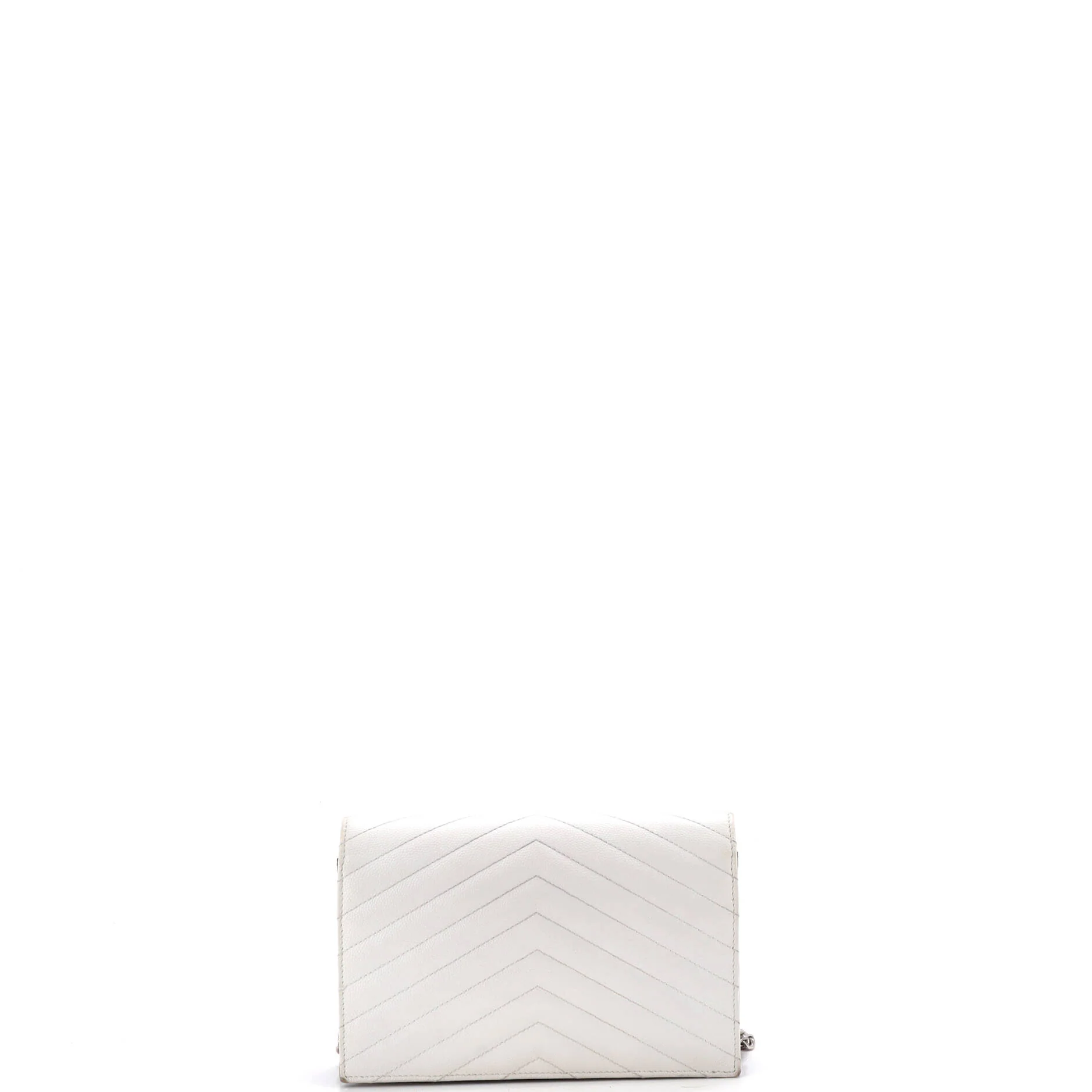 Classic Monogram Wallet on Chain Matelasse Chevron Leather Small - Image 3