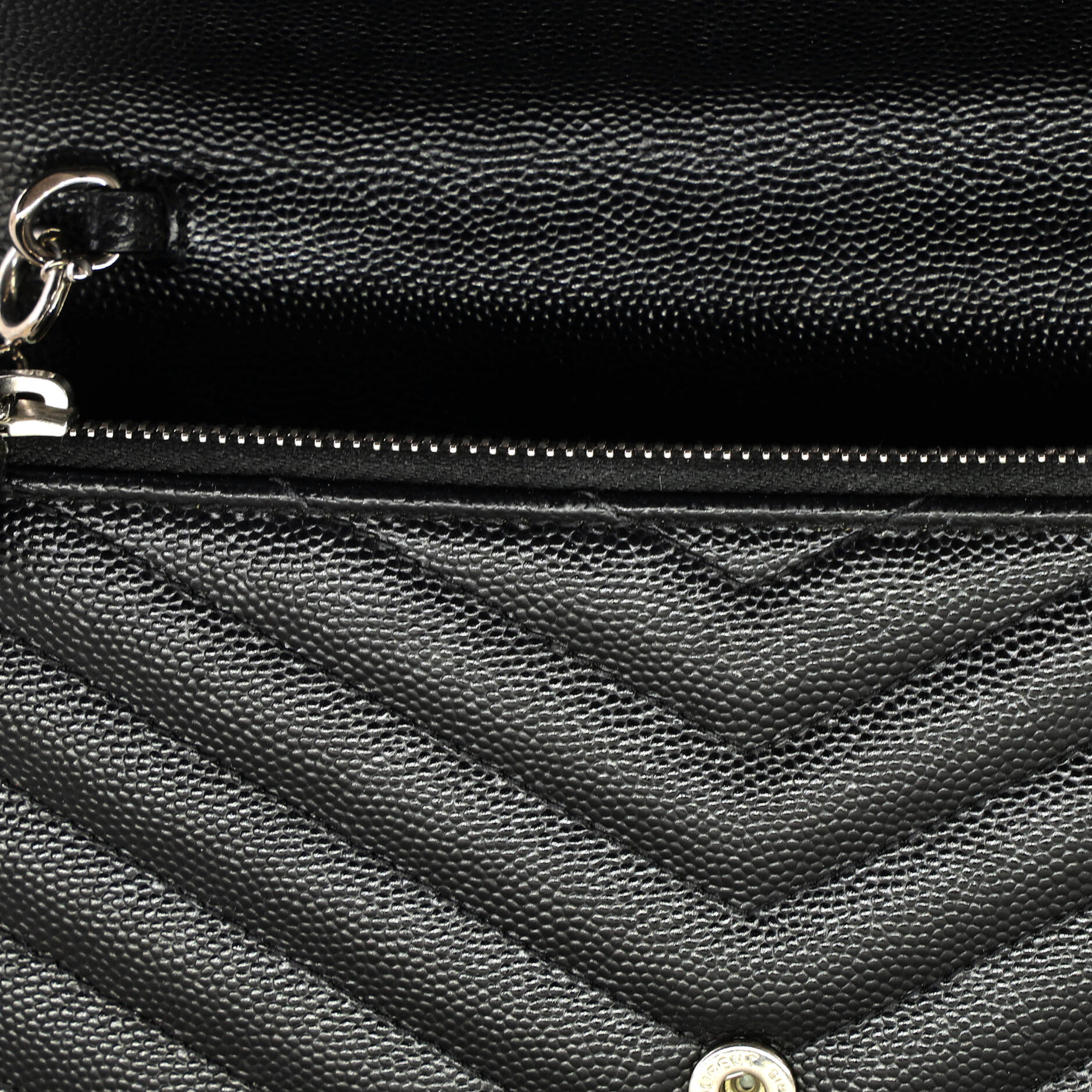 Classic Monogram Wallet on Chain Matelasse Chevron Leather Small - Image 7