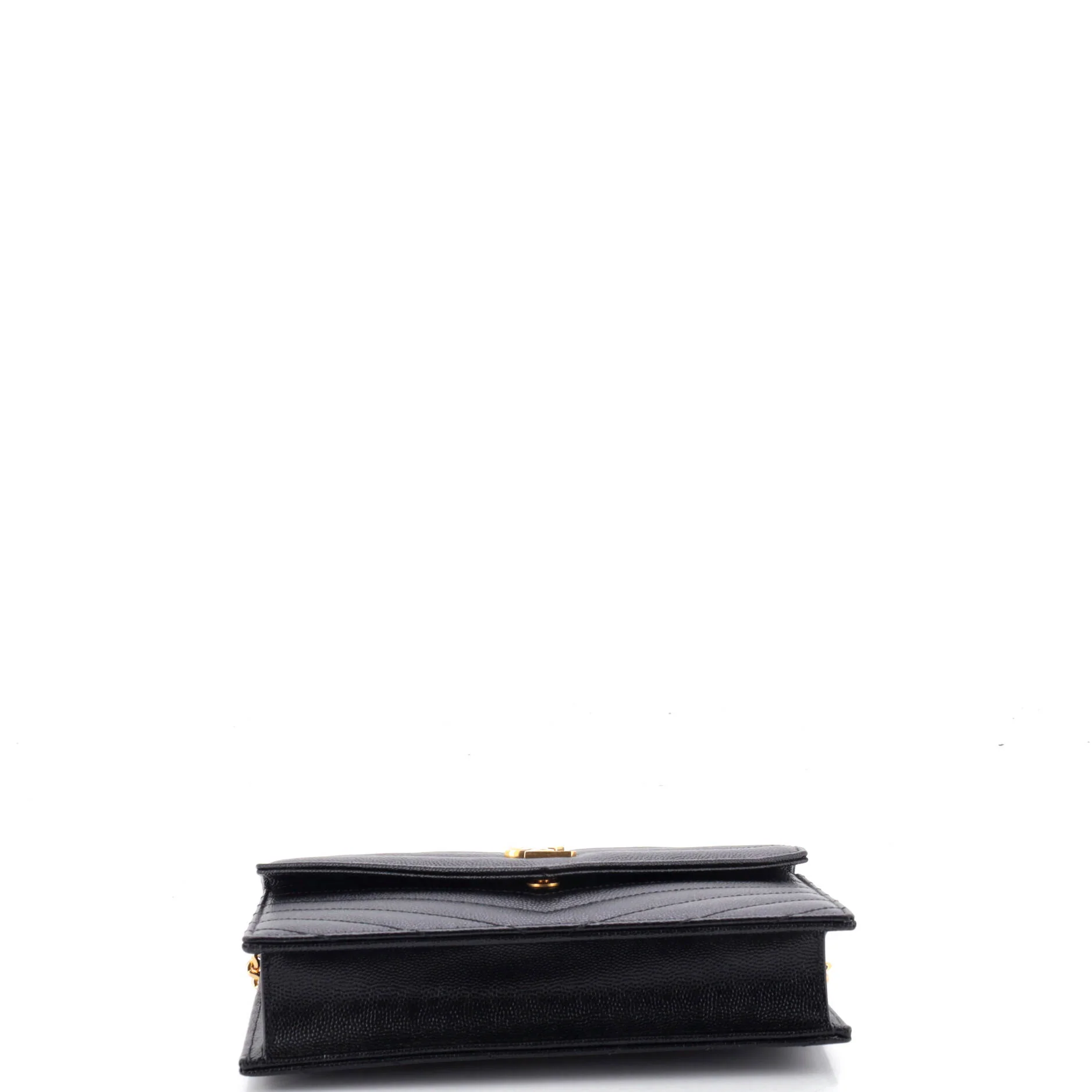 Classic Monogram Wallet on Chain Matelasse Chevron Leather Small - Image 4