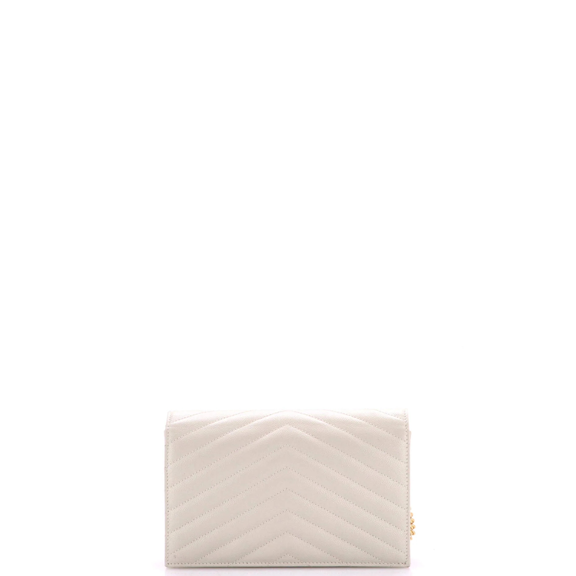 Classic Monogram Wallet on Chain Matelasse Chevron Leather Small - Image 3