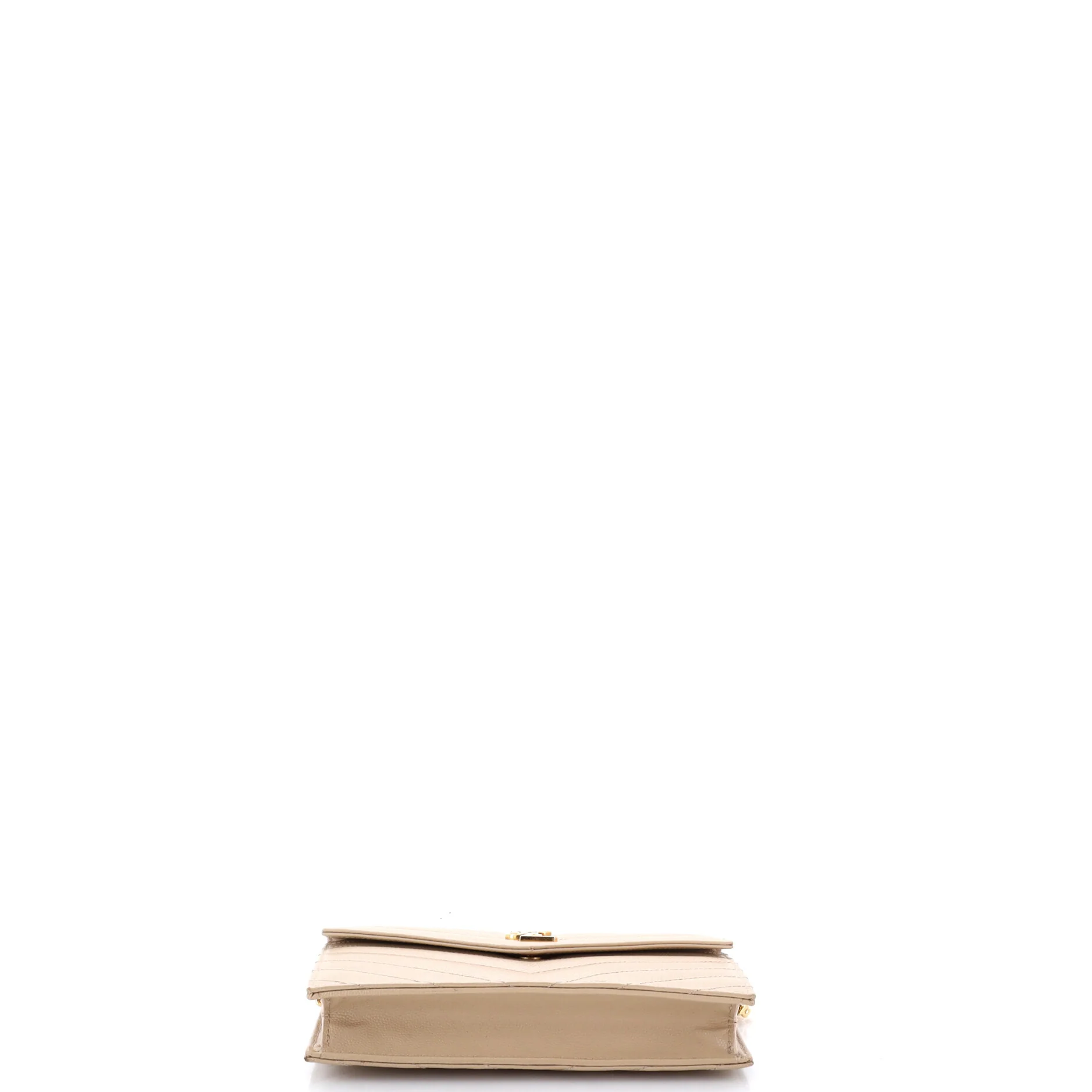 Classic Monogram Wallet on Chain Matelasse Chevron Leather Small - Image 4