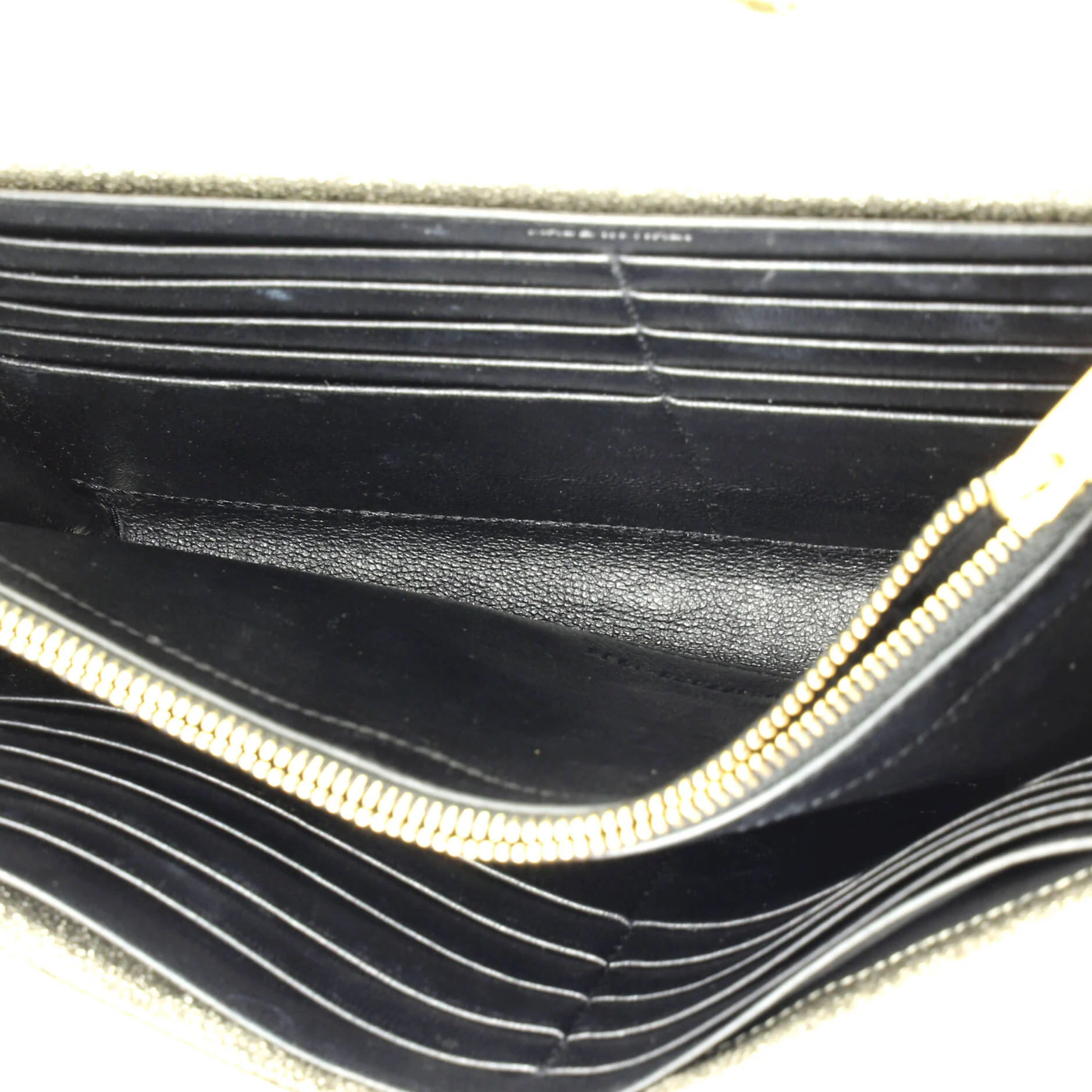 Classic Monogram Wallet on Chain Matelasse Chevron Metallic Leather Medium - Image 5
