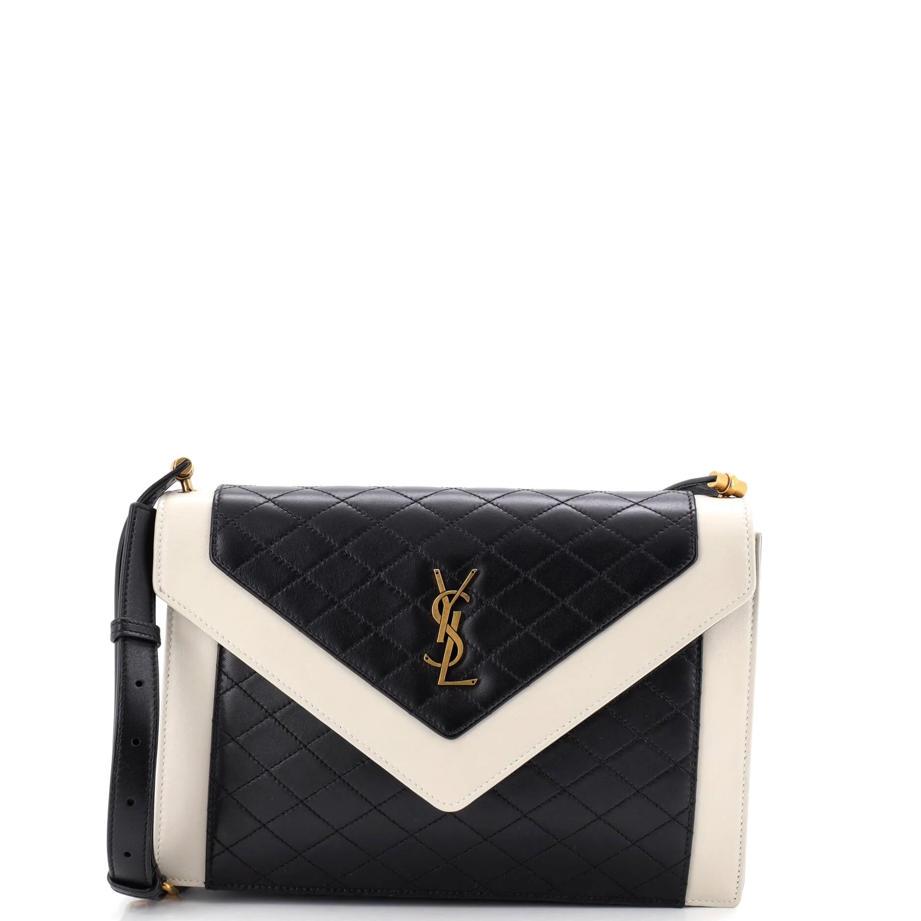 Gaby Envelope Satchel Quilted Leather