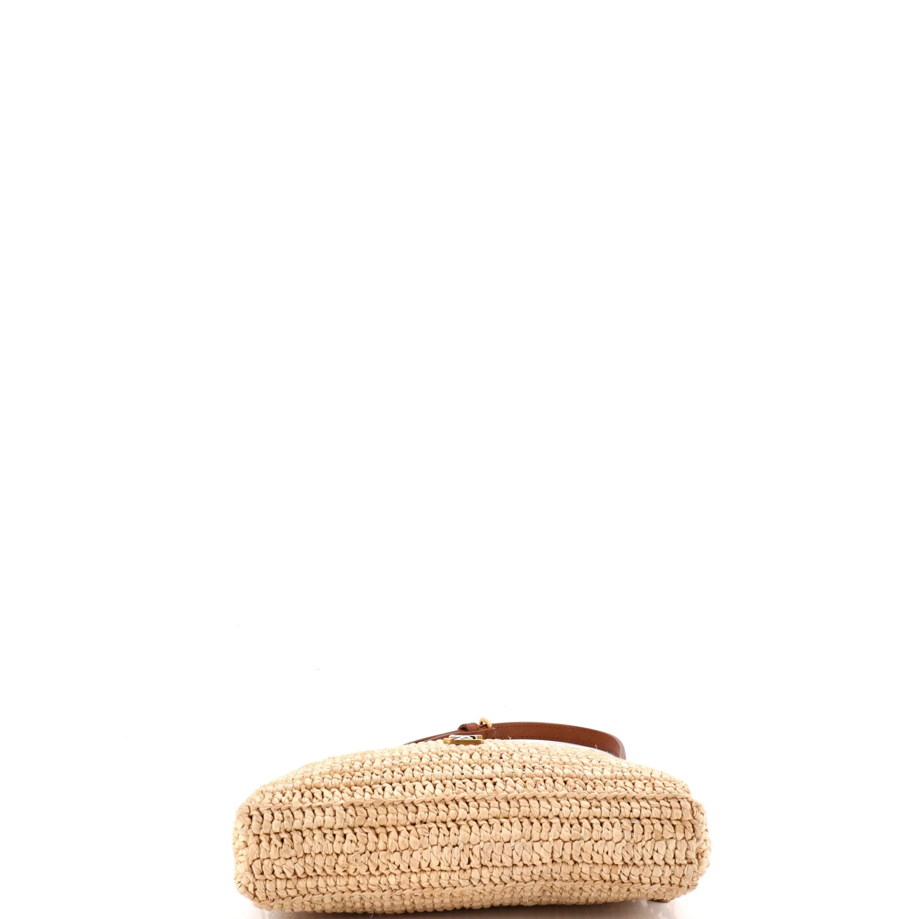 Gaby Zipped Pouch Crossbody Raffia - Image 4