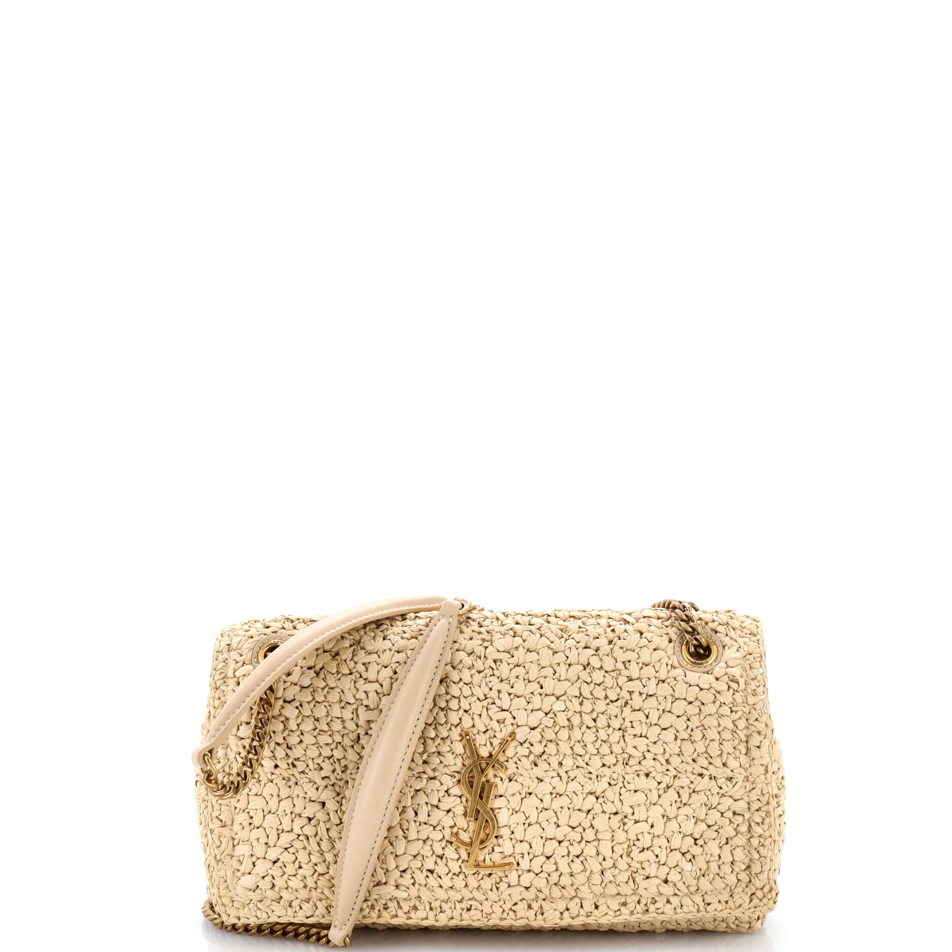 Jamie Flap Bag Crochet Raffia Medium