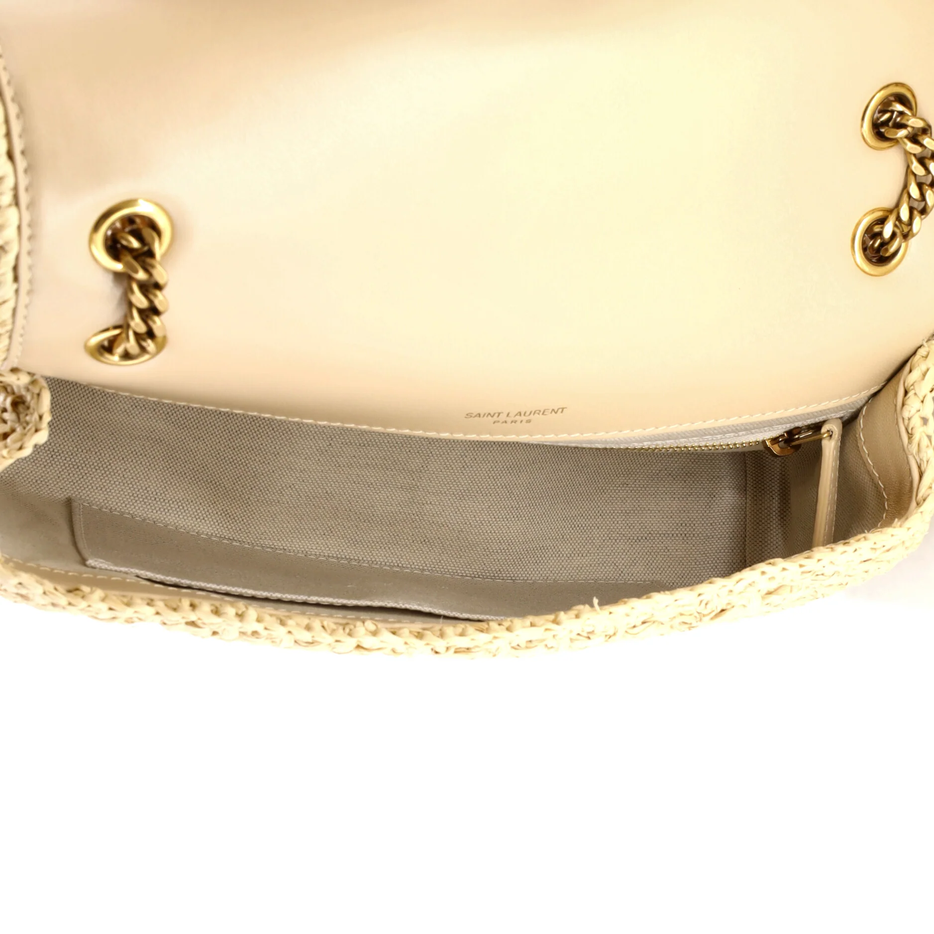 Jamie Flap Bag Crochet Raffia Medium - Image 5
