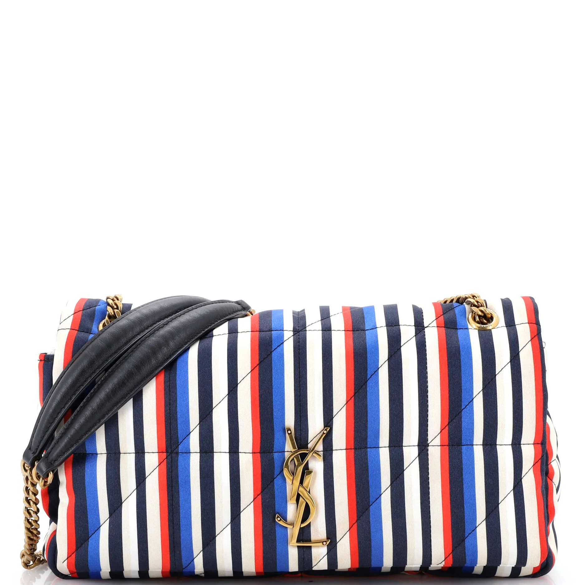 Jamie Flap Bag Quilted Printed Silk Medium