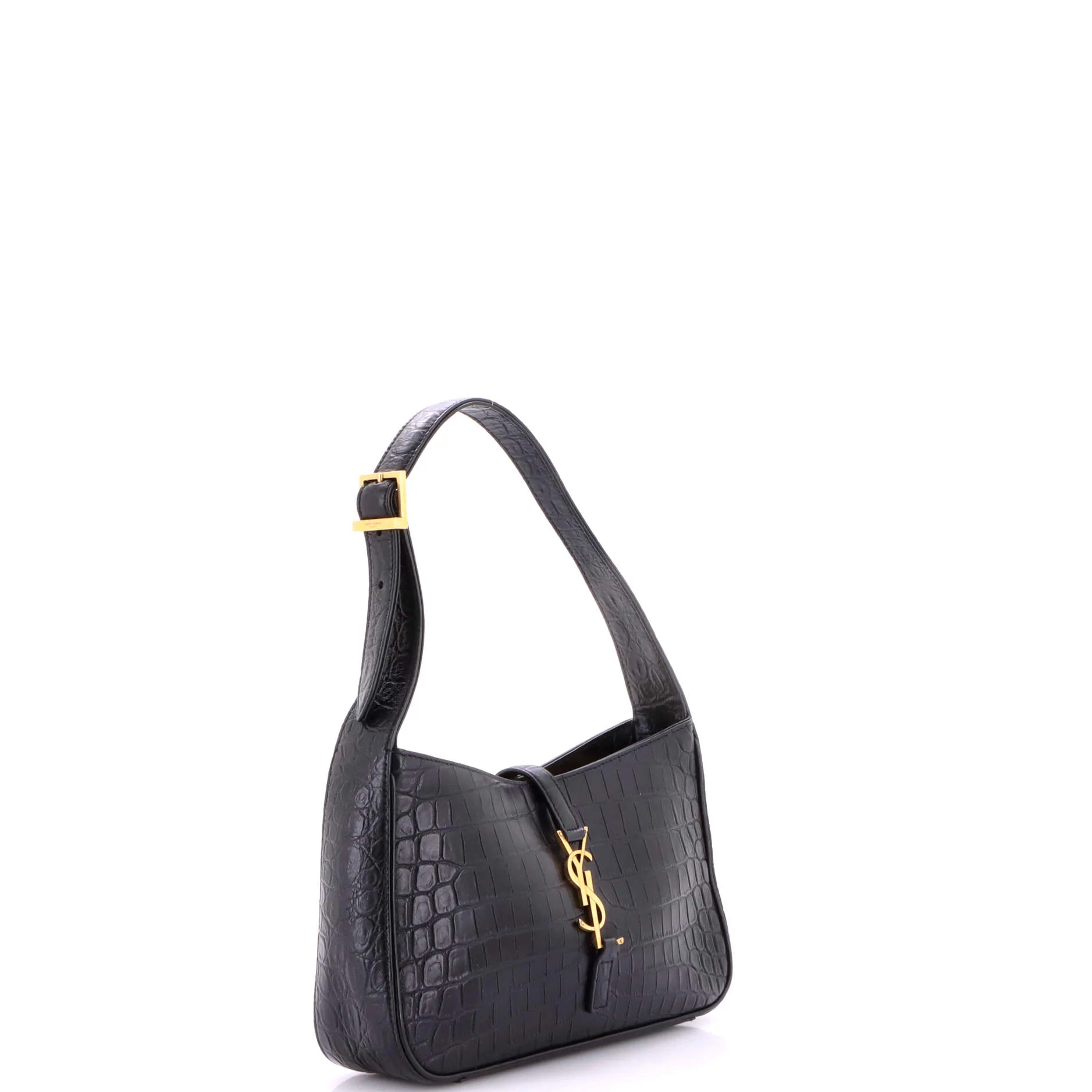 Le 5 a 7 Hobo Crocodile Embossed Leather Small - Image 2