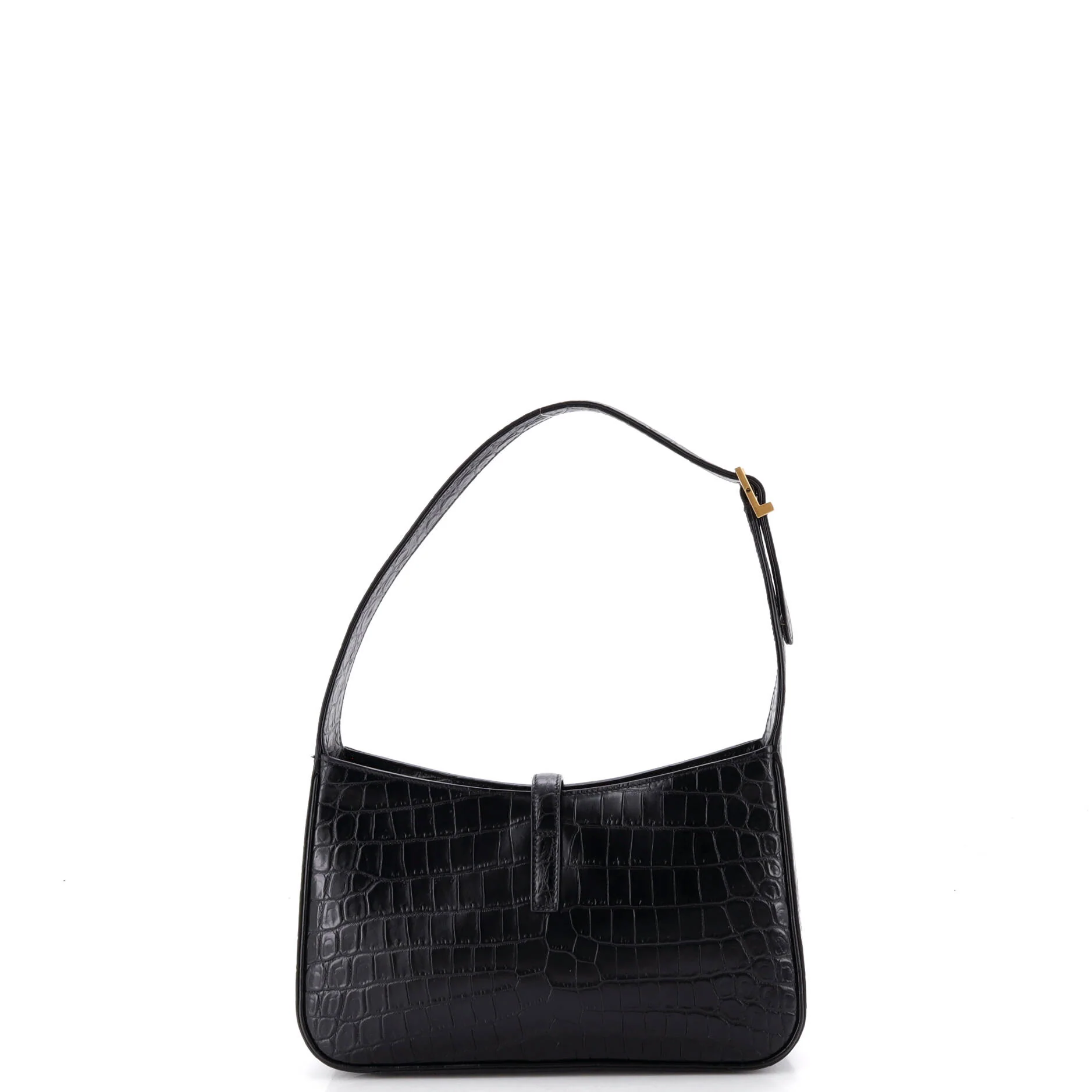 Le 5 a 7 Hobo Crocodile Embossed Leather Small - Image 3