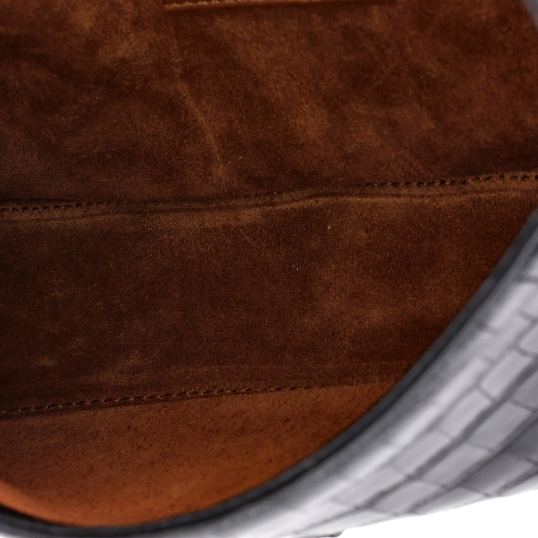 Le 5 a 7 Hobo Crocodile Embossed Leather Small - Image 5