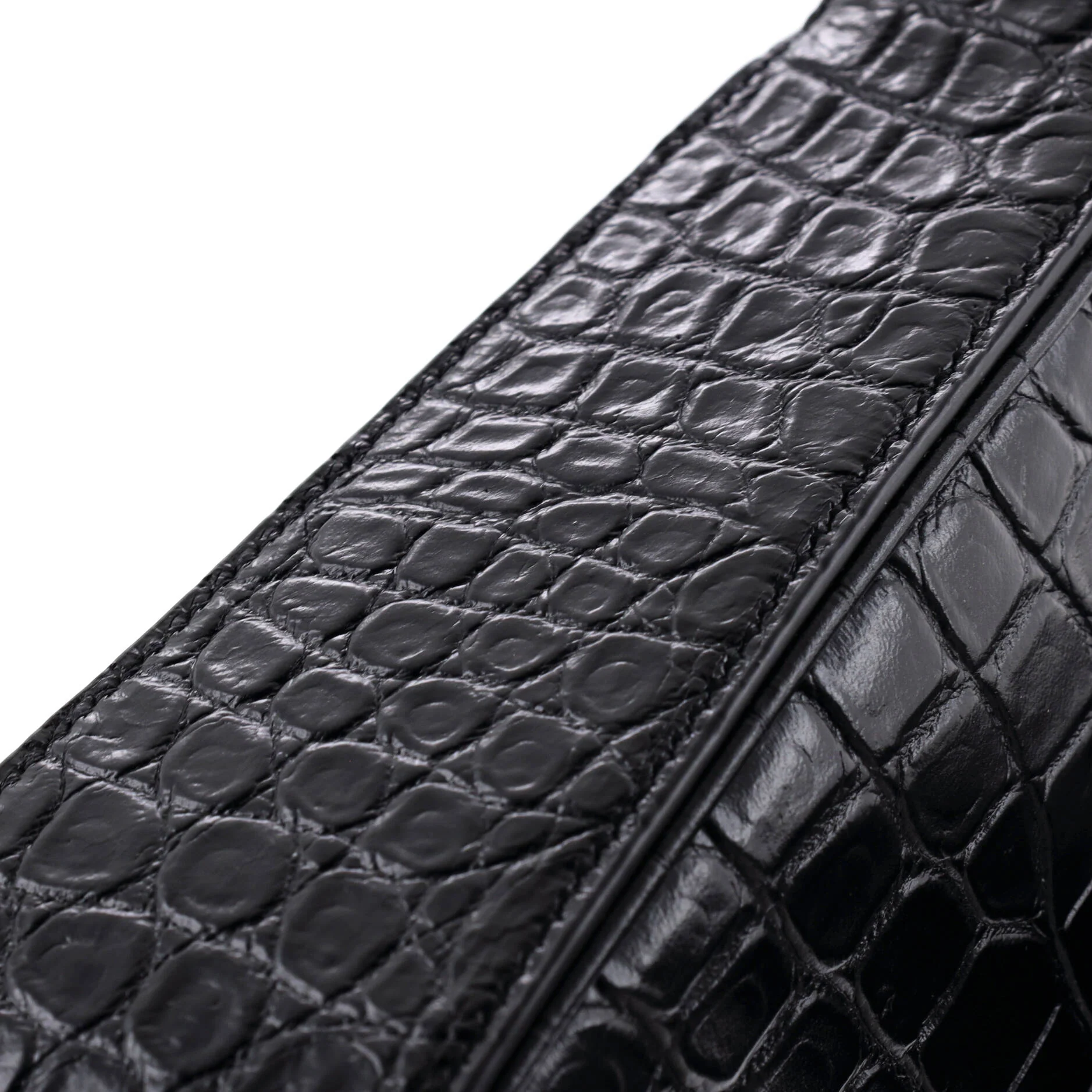 Le 5 a 7 Hobo Crocodile Embossed Leather Small - Image 6