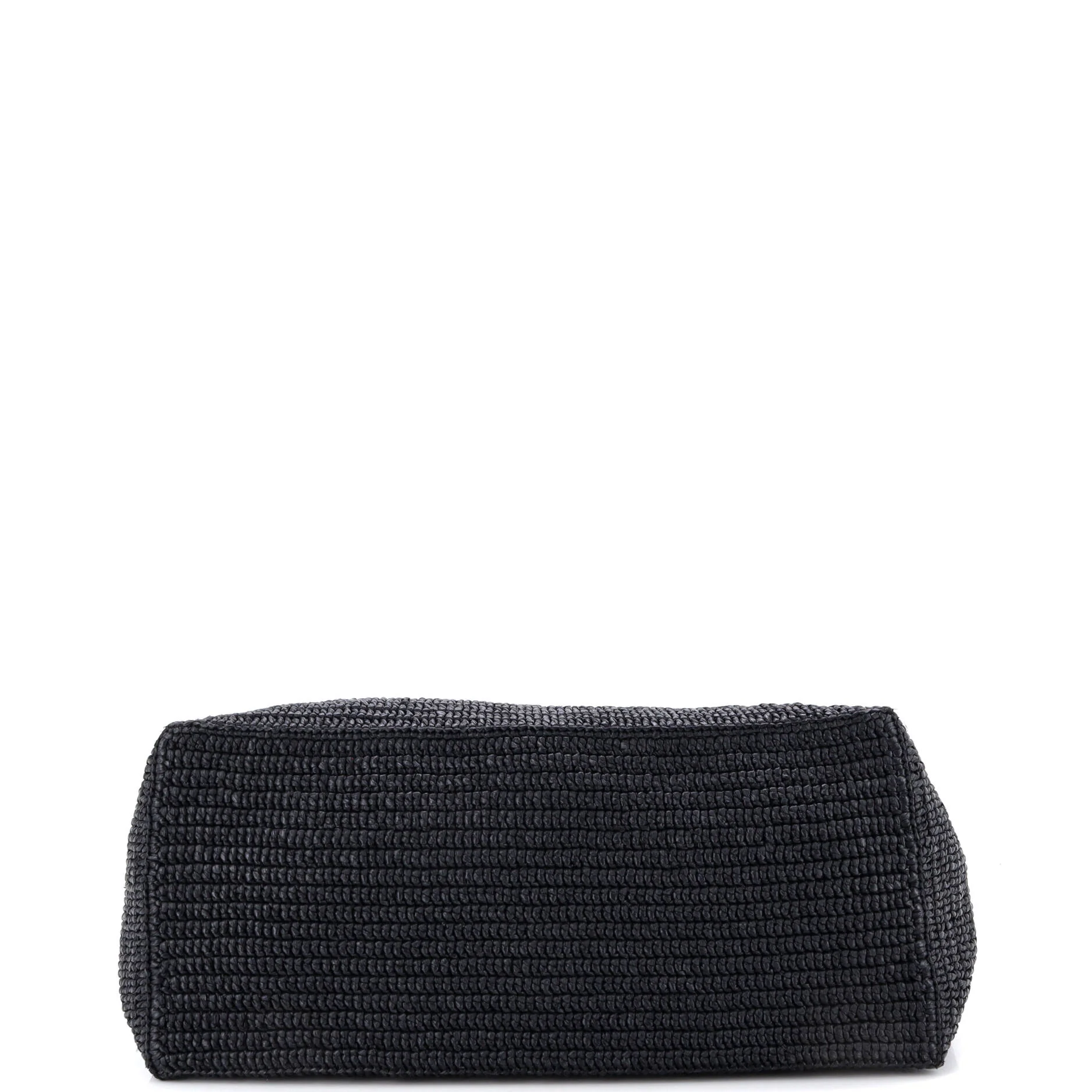 Logo Supple Tote Embroidered Raffia - Image 4