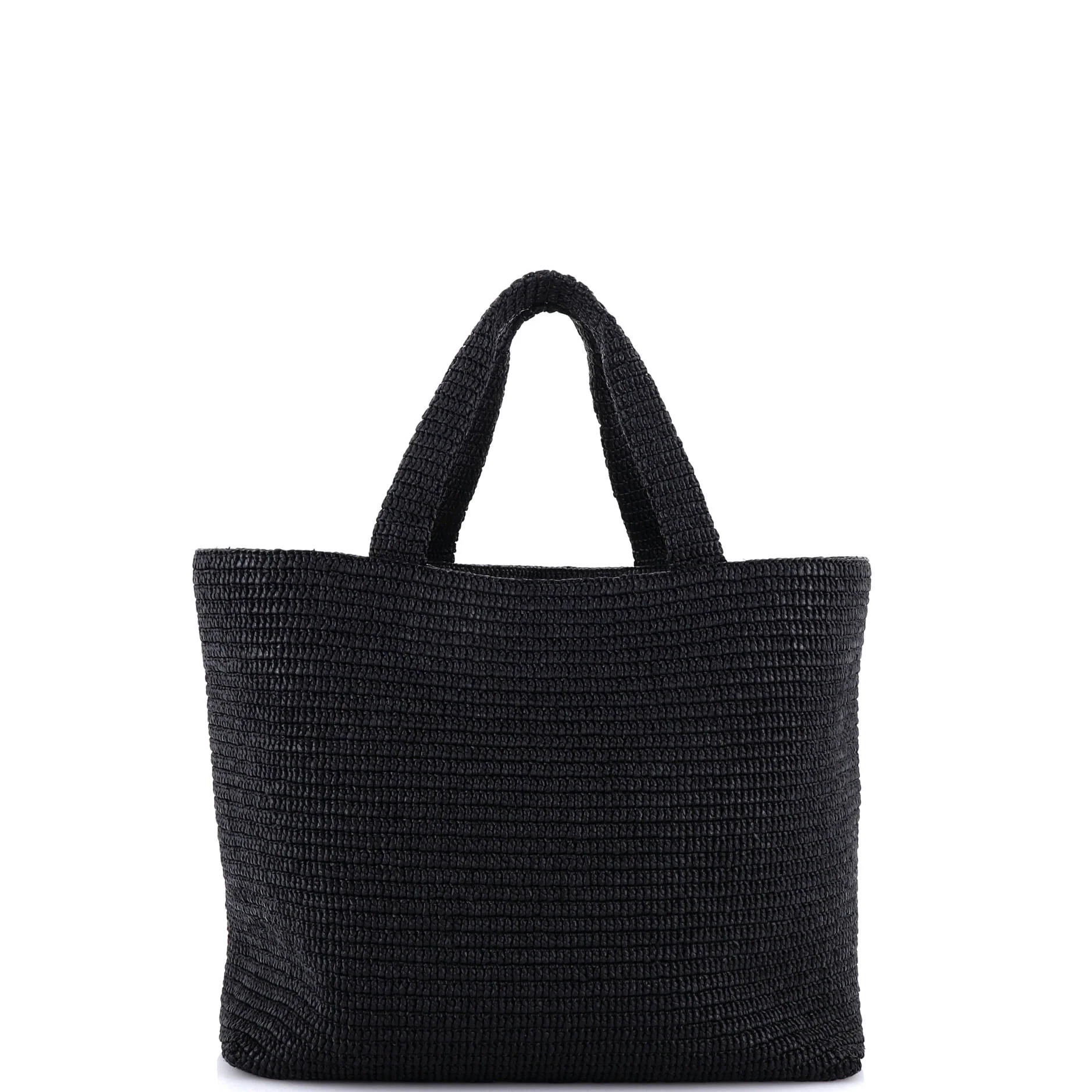 Logo Supple Tote Embroidered Raffia - Image 3