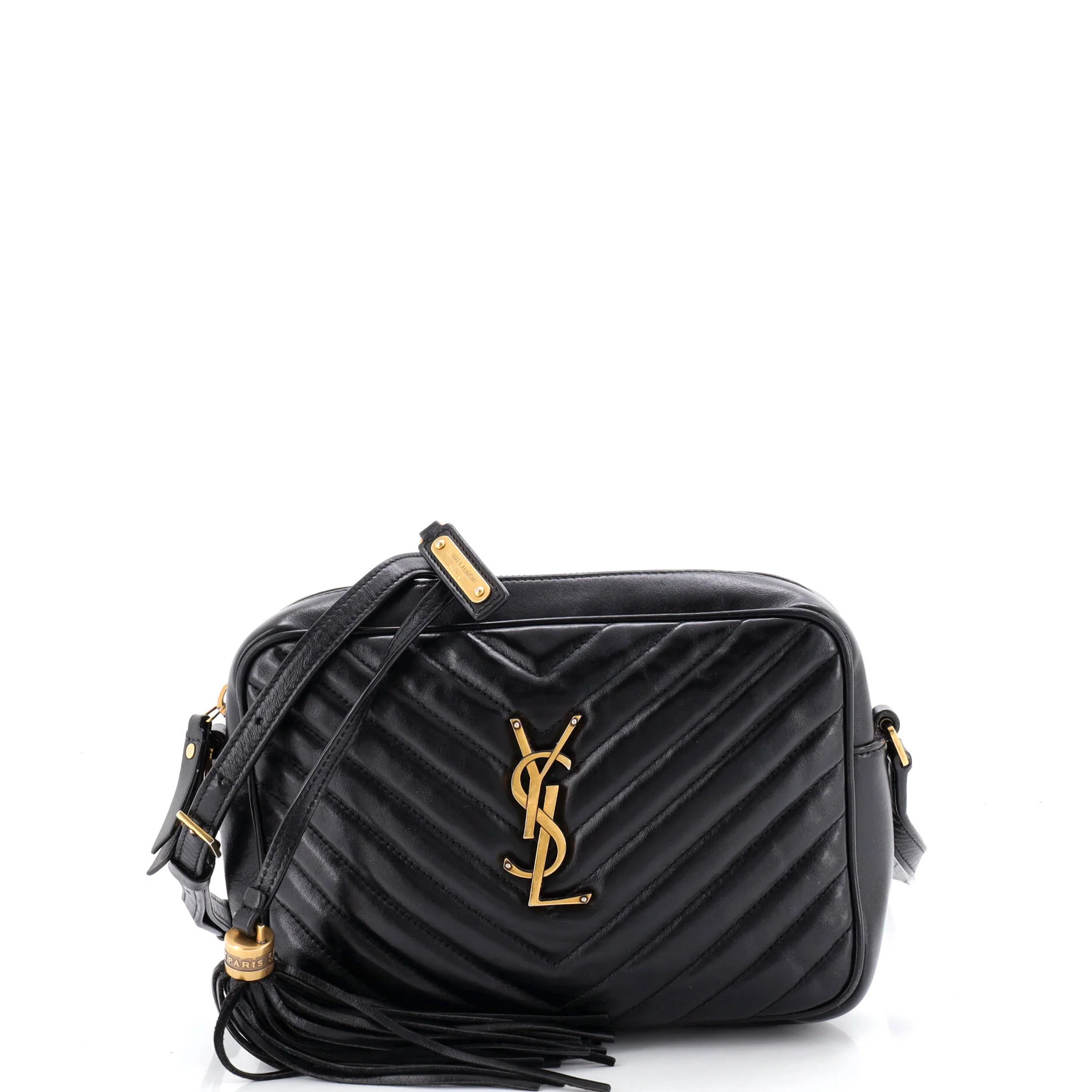 Lou Camera Bag Matelasse Chevron Leather Small
