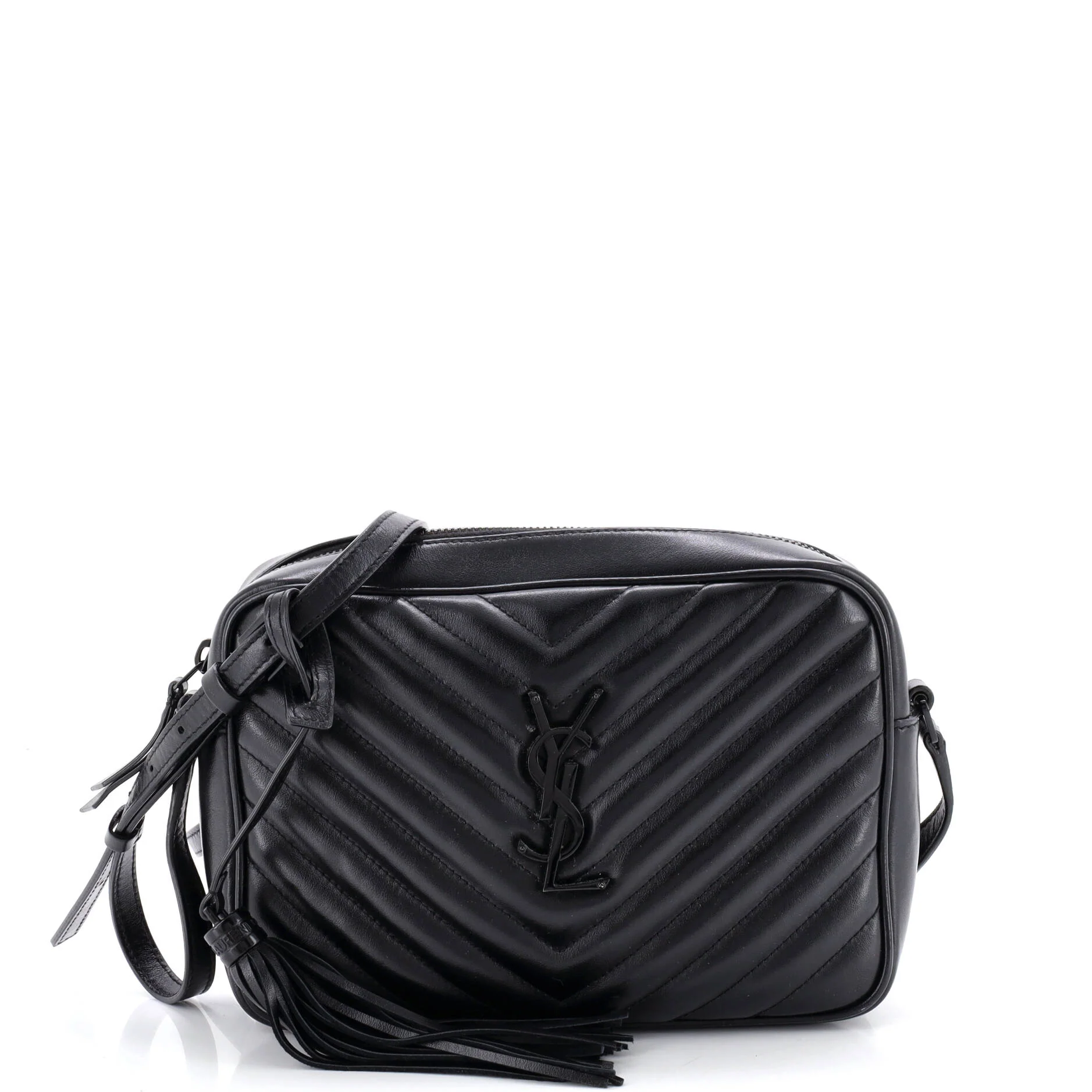Lou Camera Bag Matelasse Chevron Leather Small