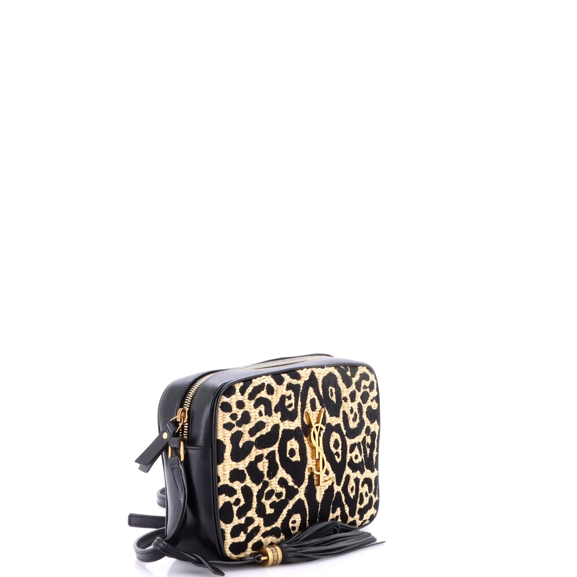 Lou Camera Bag Printed Raffia Small - Image 2