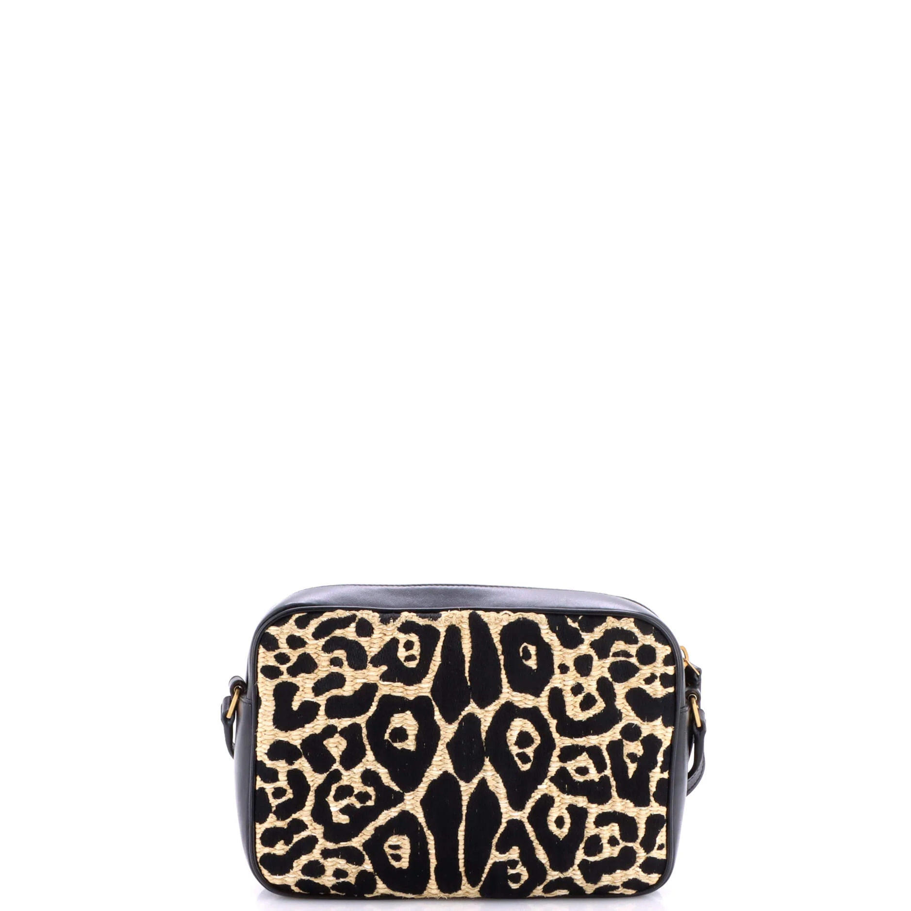 Lou Camera Bag Printed Raffia Small - Image 3