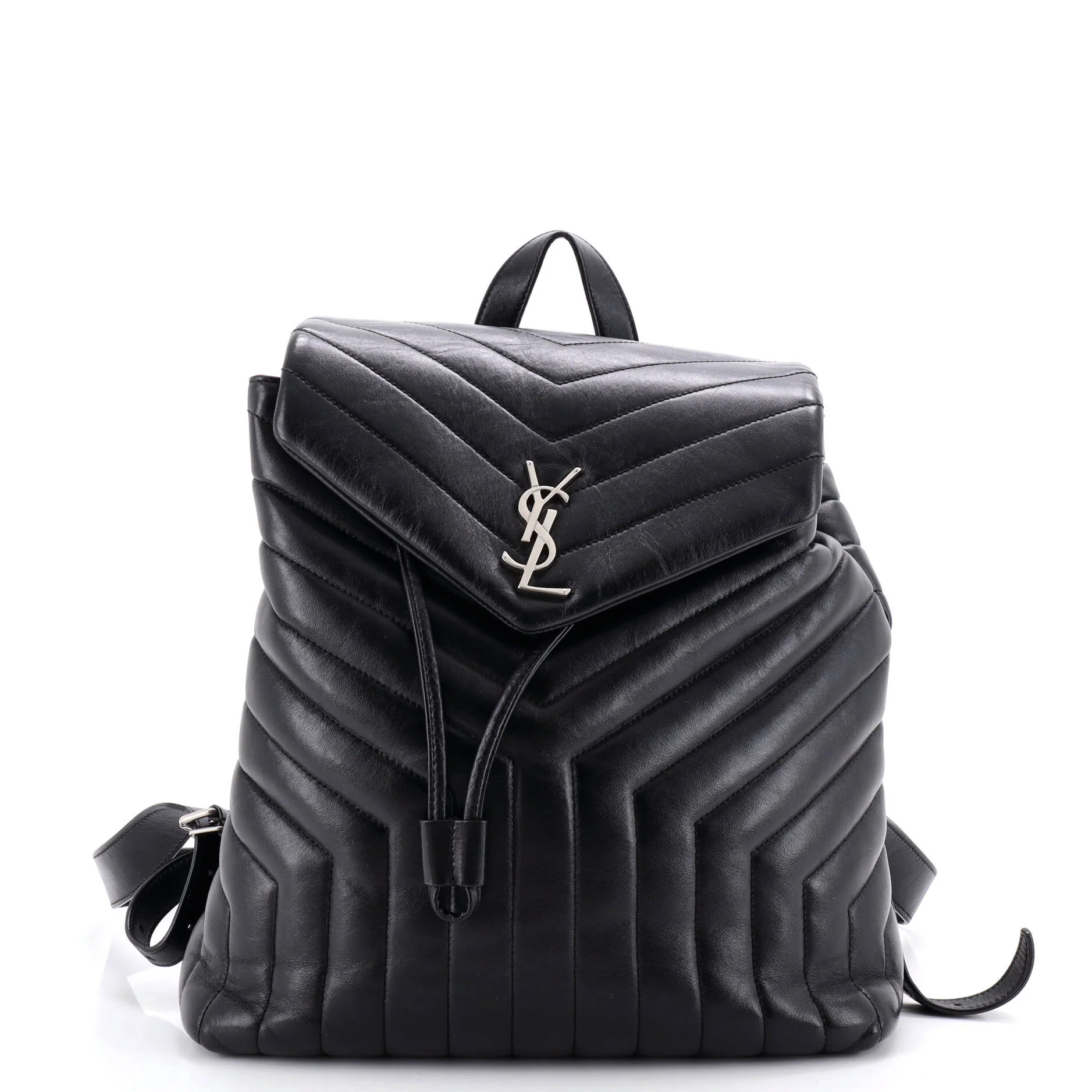 LouLou Backpack Matelasse Chevron Leather Medium