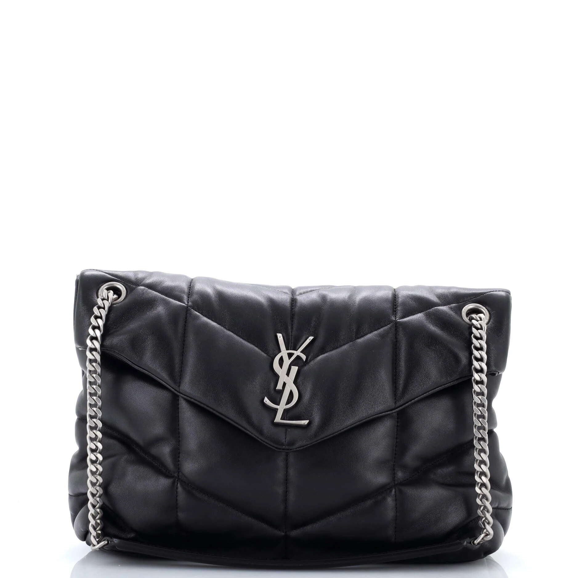 Loulou Puffer Shoulder Bag Quilted Leather Medium