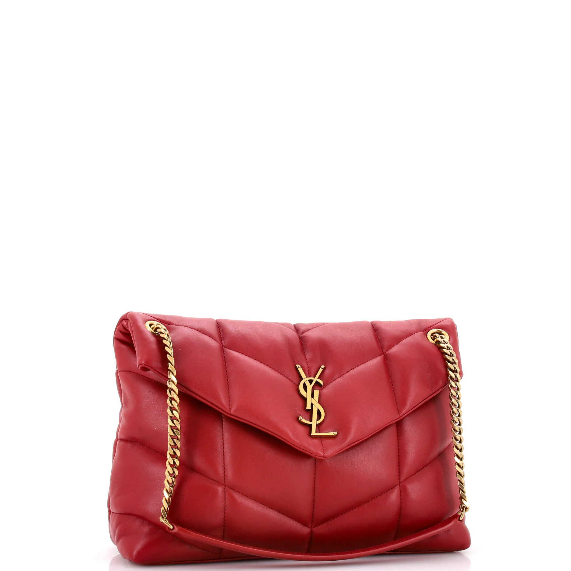 Loulou Puffer Shoulder Bag Quilted Leather Medium - Image 2