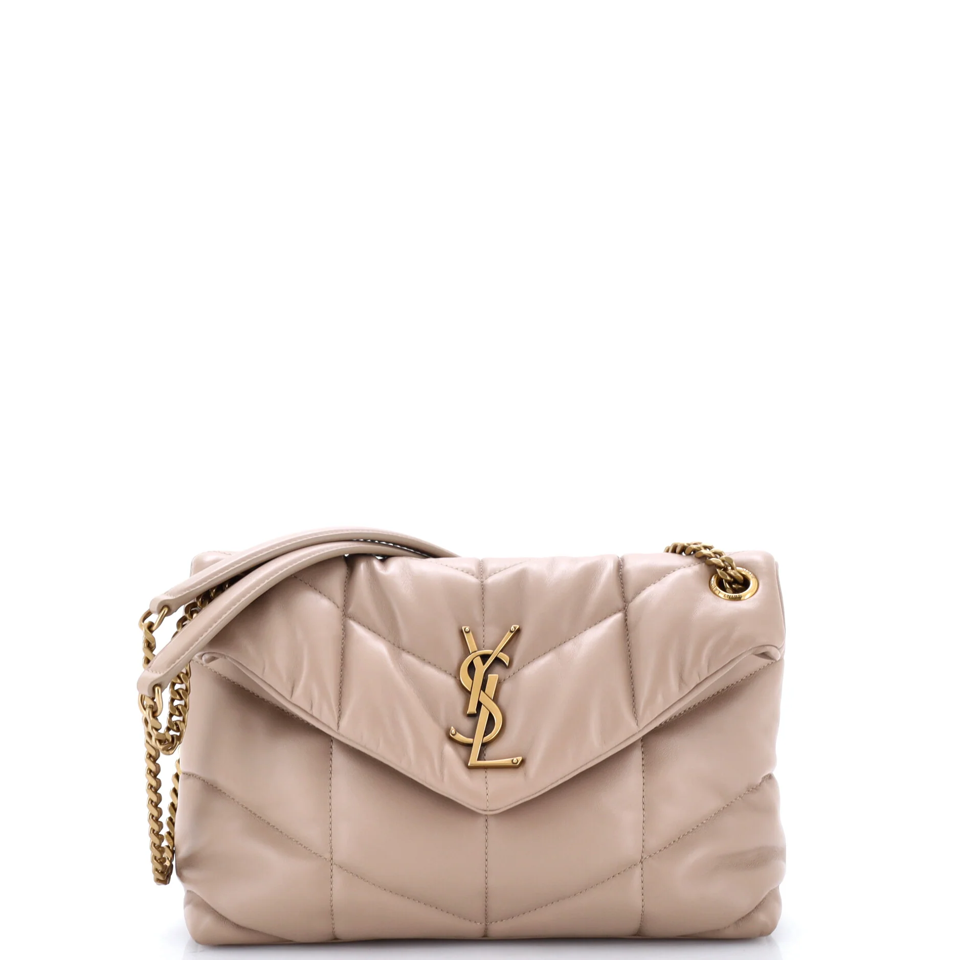 Loulou Puffer Shoulder Bag Quilted Leather Small