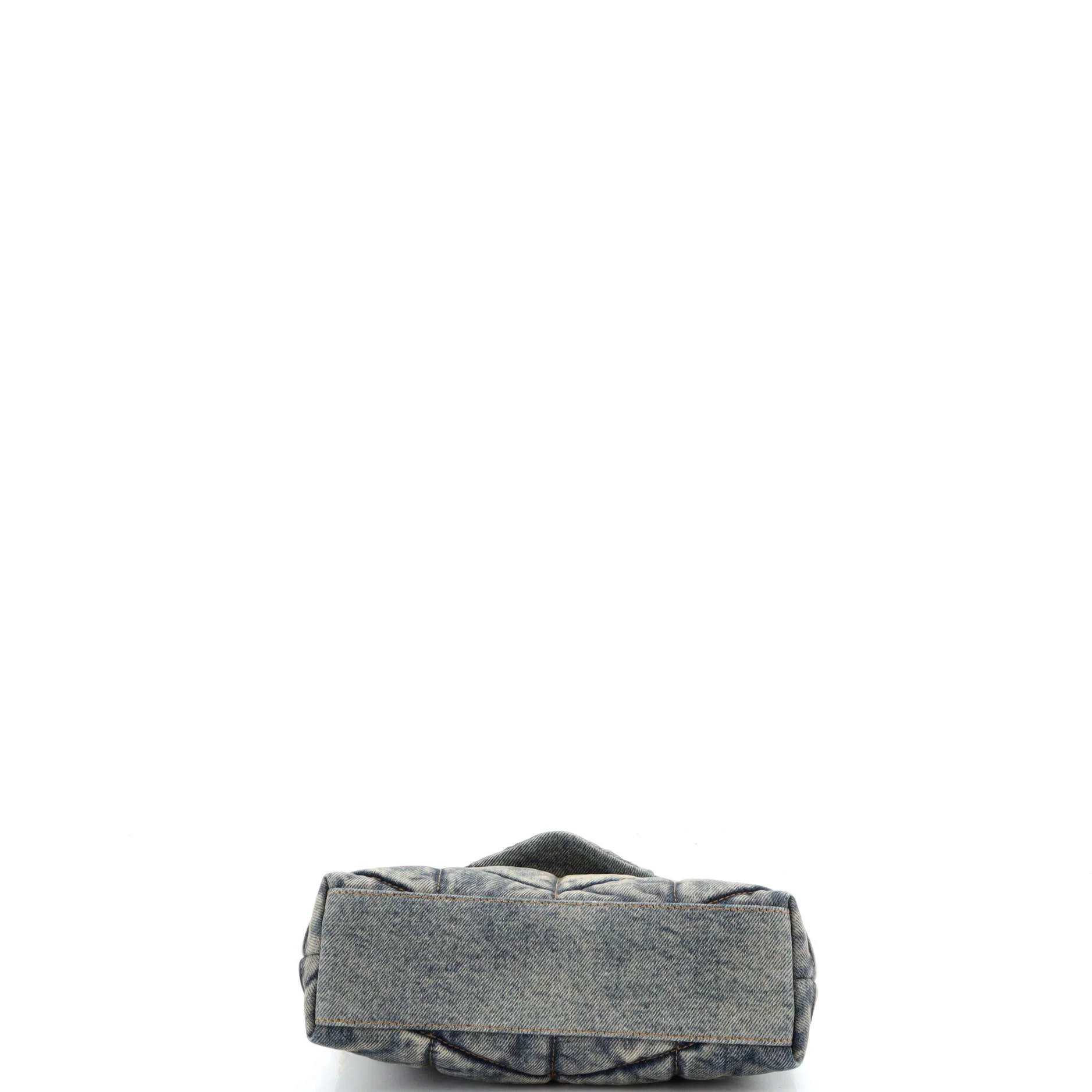 Loulou Puffer Shoulder Bag Quilted Vintage Denim Mini - Image 4