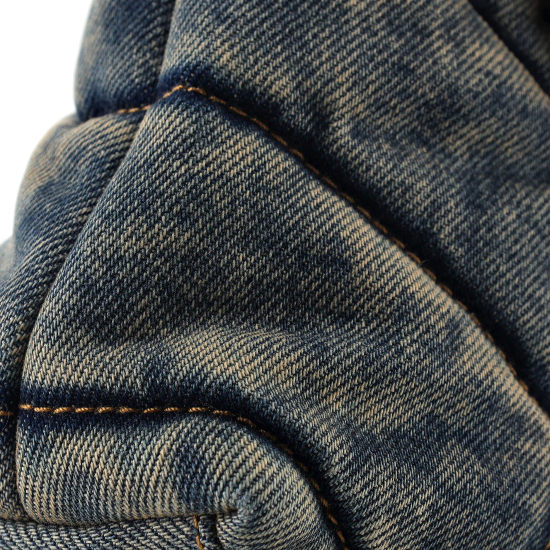 Loulou Puffer Shoulder Bag Quilted Vintage Denim Mini - Image 6