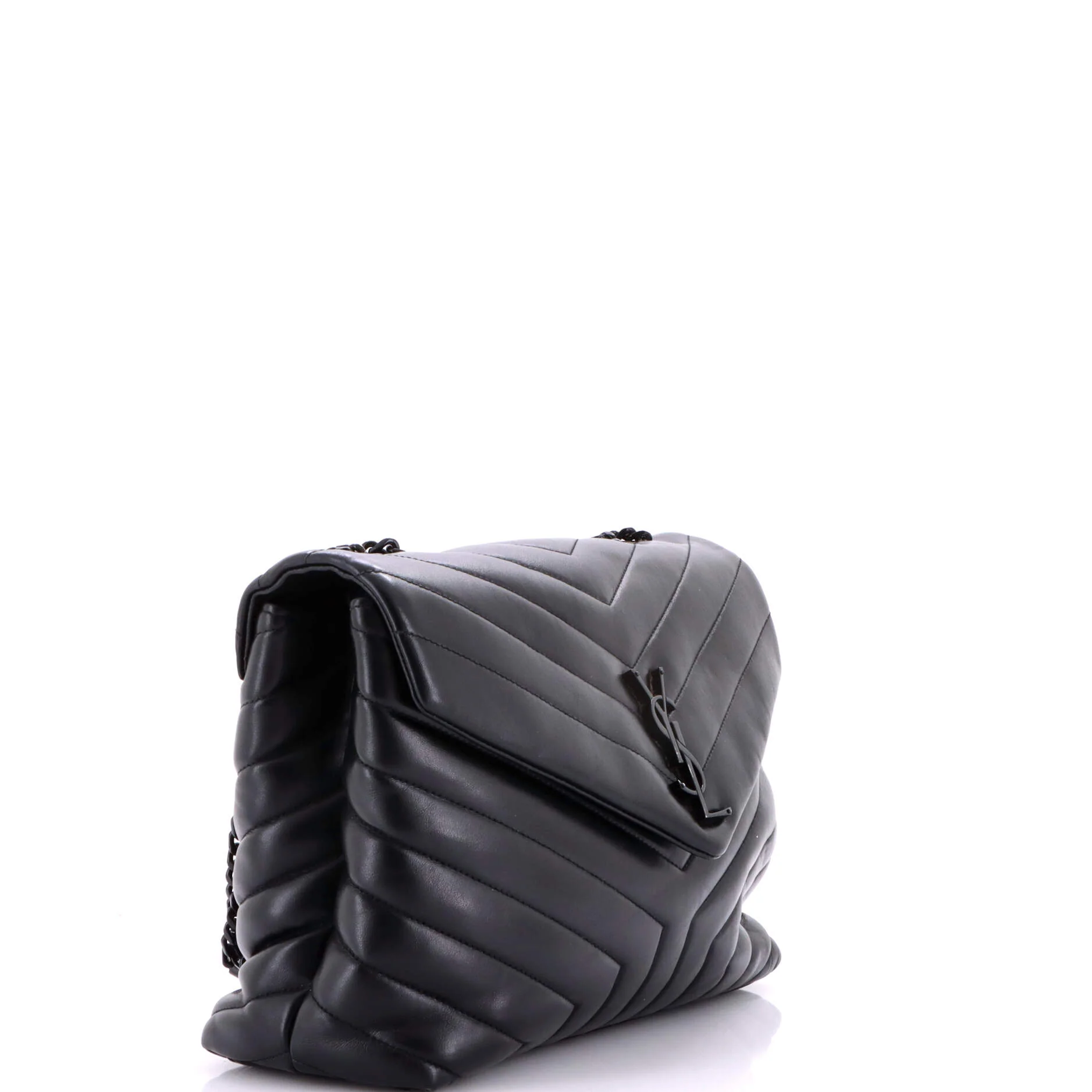 Loulou Shoulder Bag Matelasse Chevron Leather Medium - Image 2