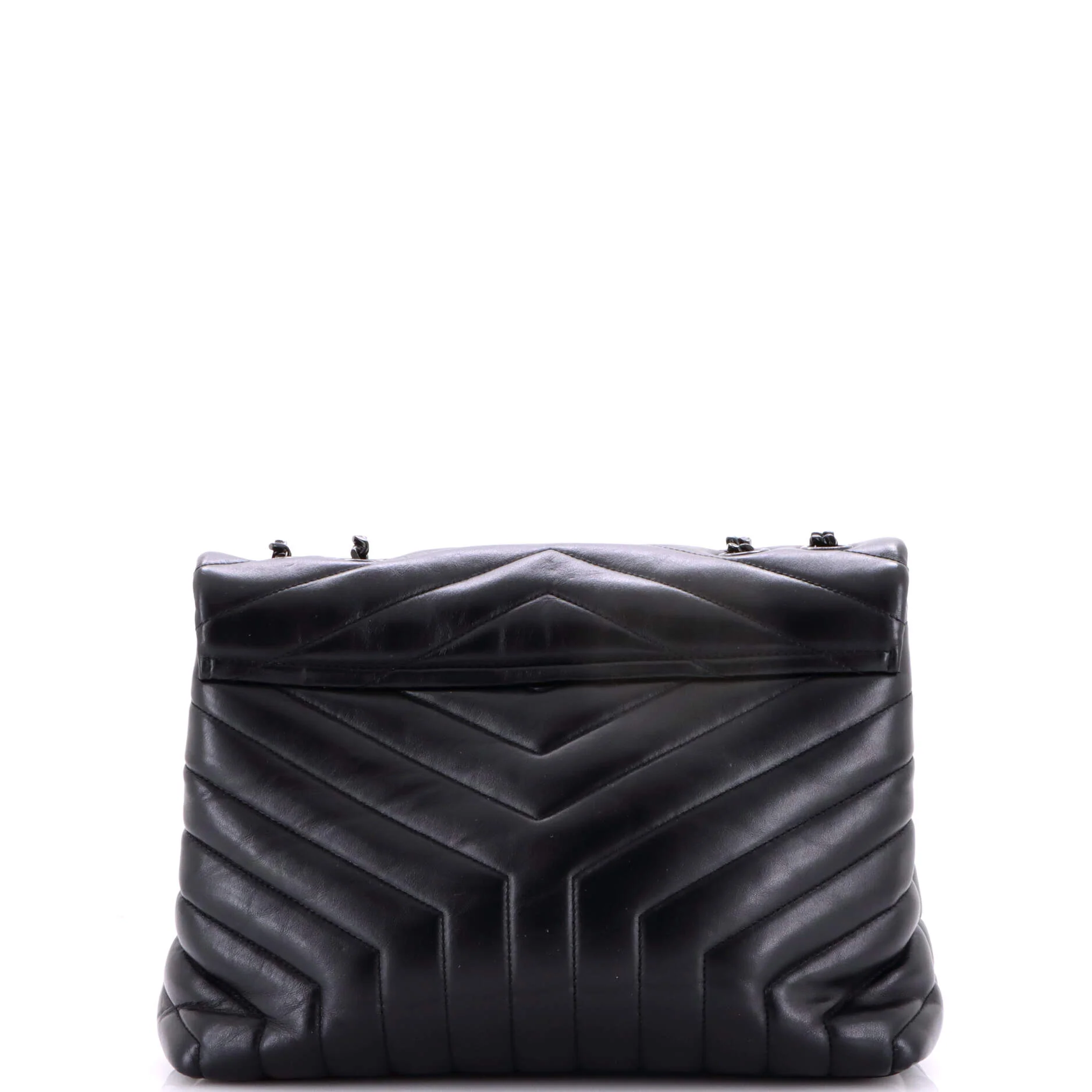 Loulou Shoulder Bag Matelasse Chevron Leather Medium - Image 3