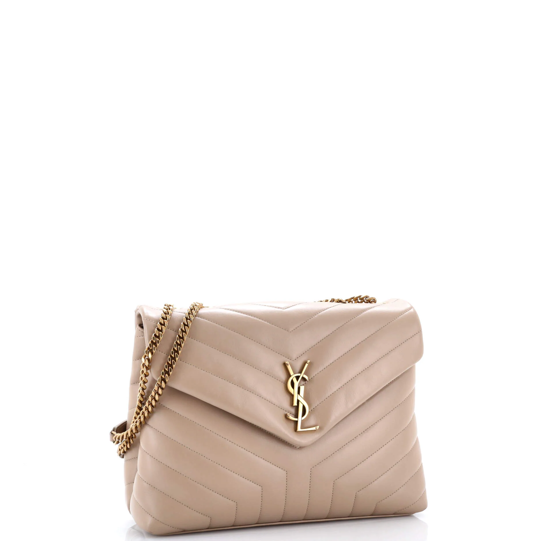 Loulou Shoulder Bag Matelasse Chevron Leather Medium - Image 2