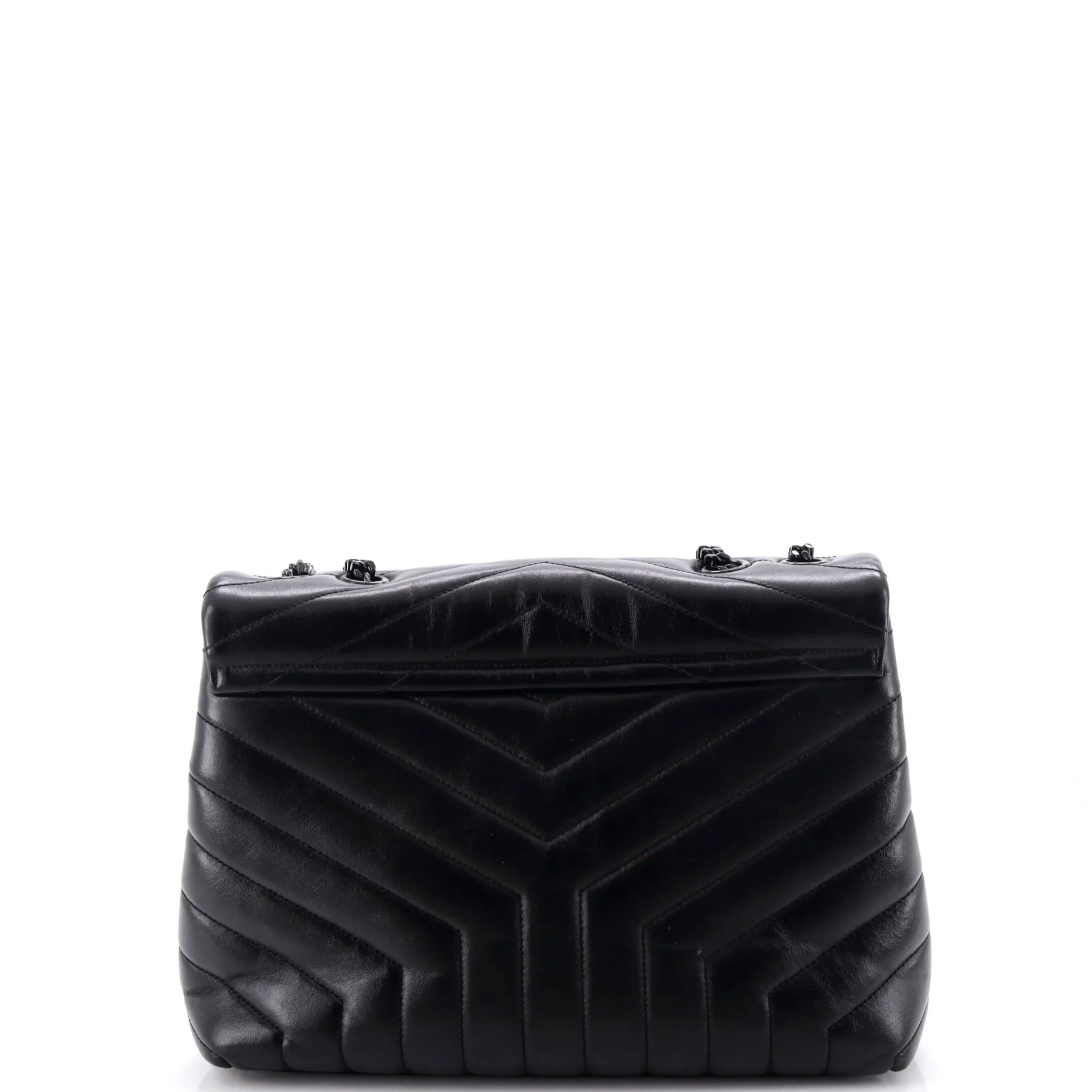 Loulou Shoulder Bag Matelasse Chevron Leather Medium - Image 3