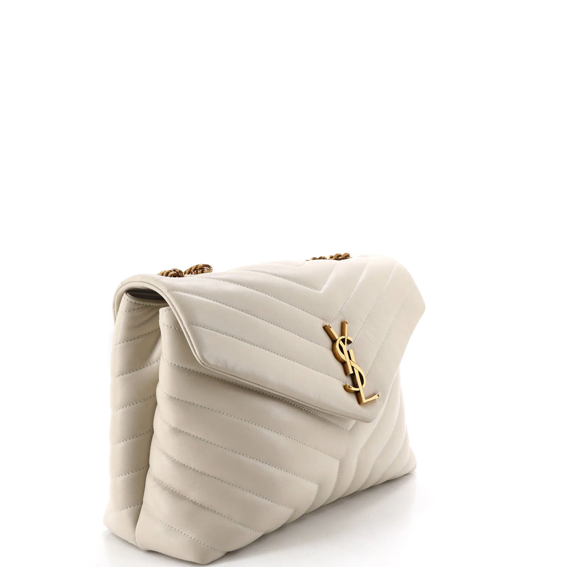 Loulou Shoulder Bag Matelasse Chevron Leather Medium - Image 2