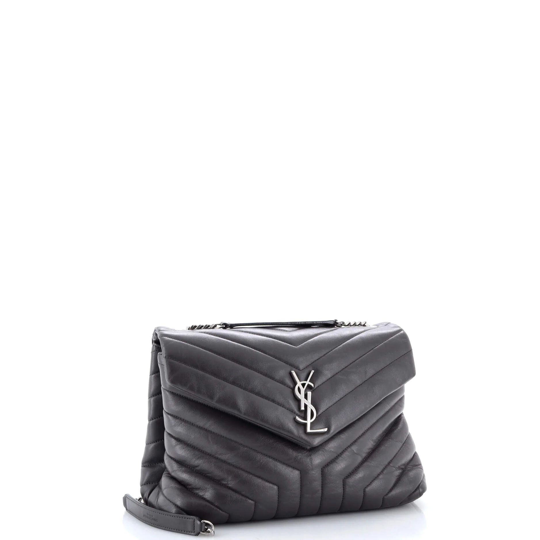 Loulou Shoulder Bag Matelasse Chevron Leather Medium - Image 2