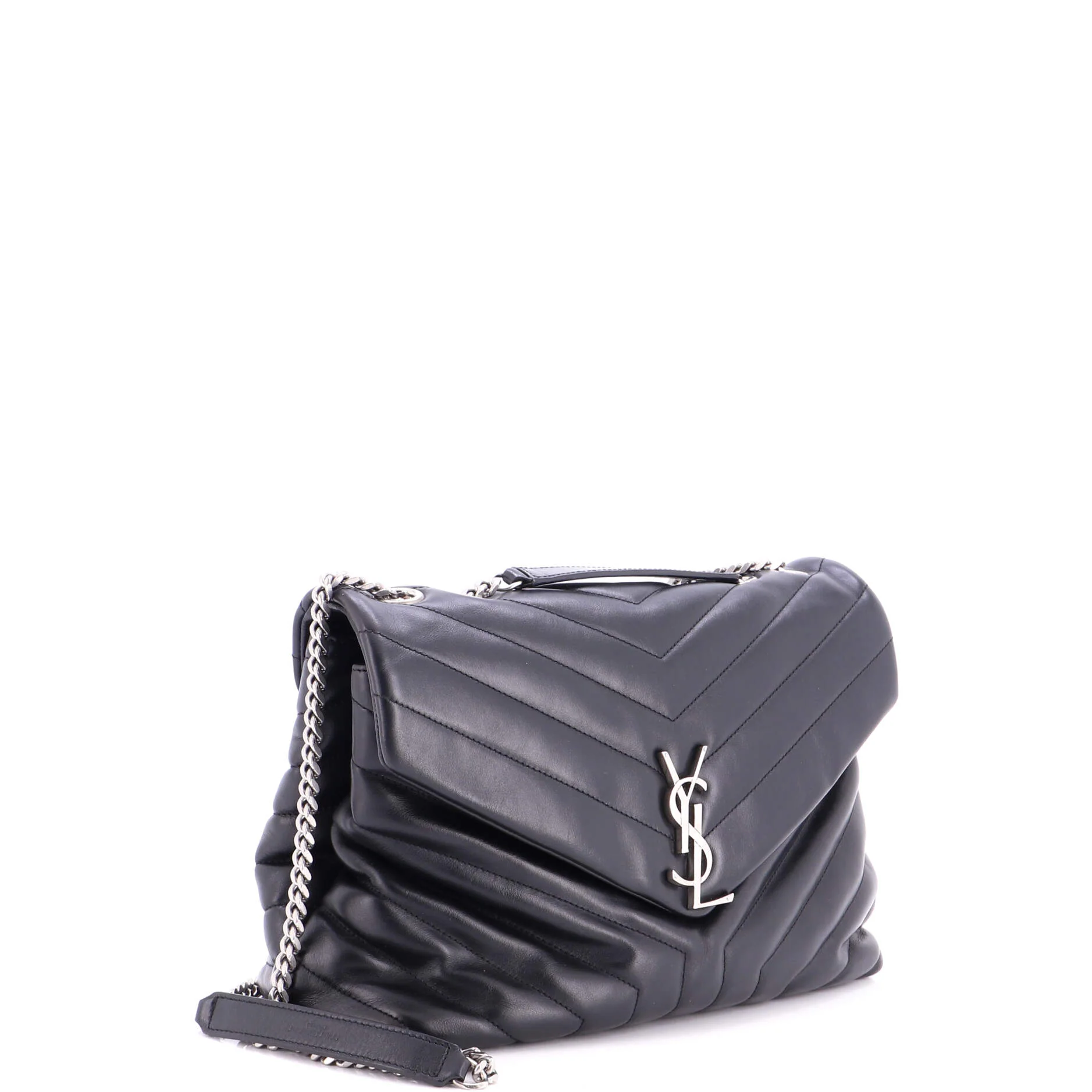 Loulou Shoulder Bag Matelasse Chevron Leather Medium - Image 2