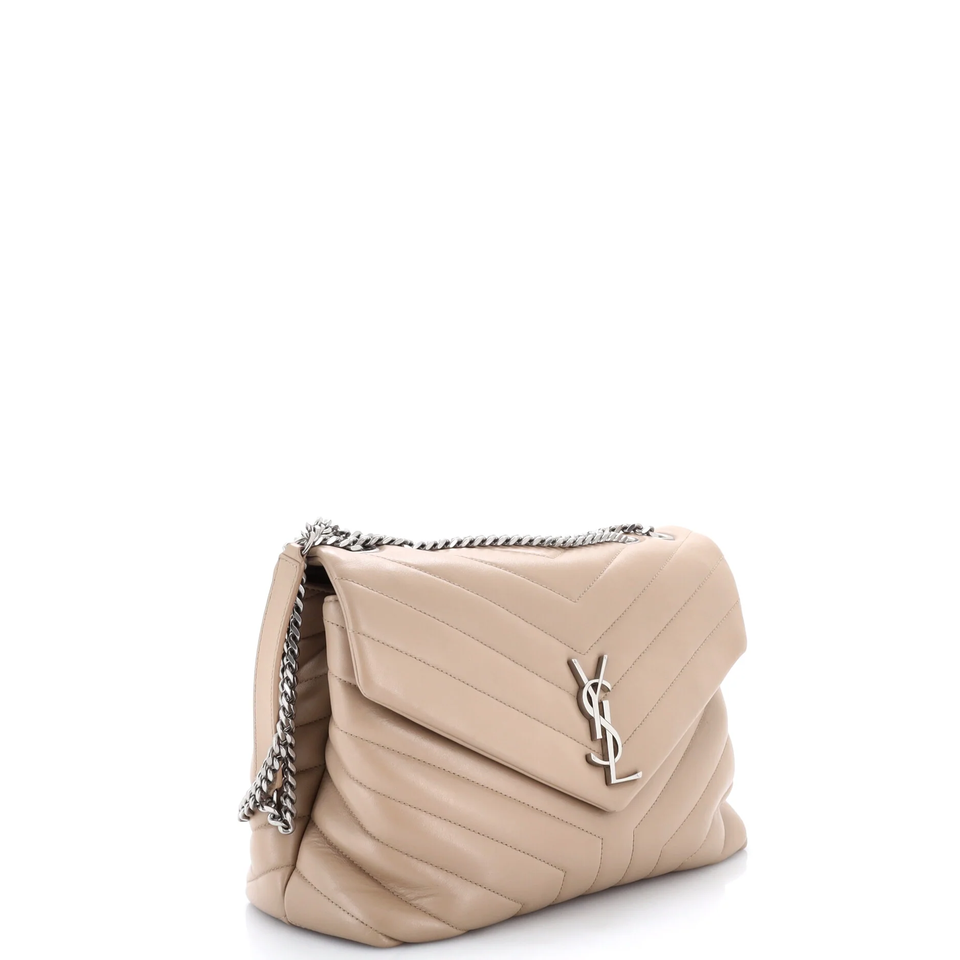 Loulou Shoulder Bag Matelasse Chevron Leather Medium - Image 2