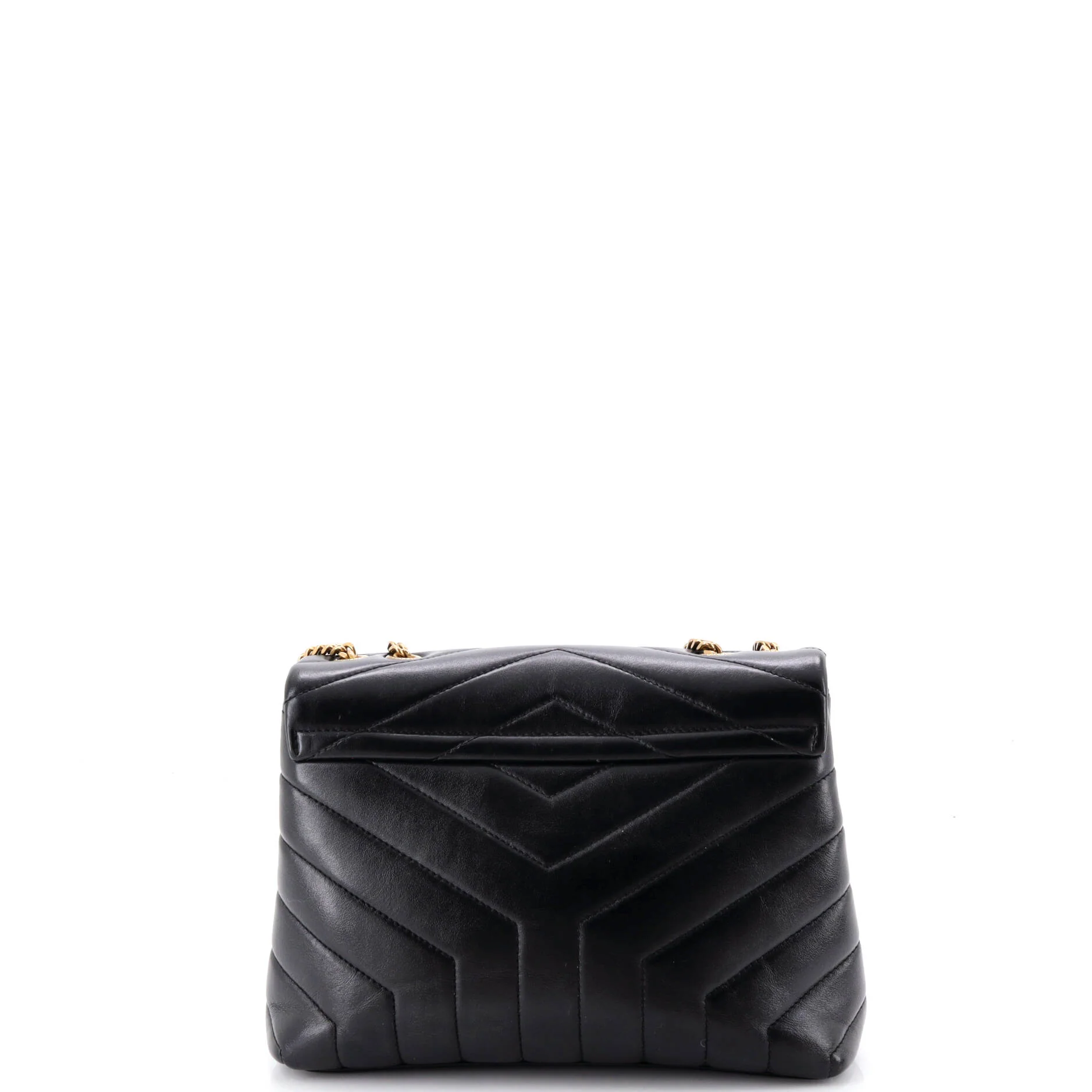 Loulou Shoulder Bag Matelasse Chevron Leather Small - Image 3