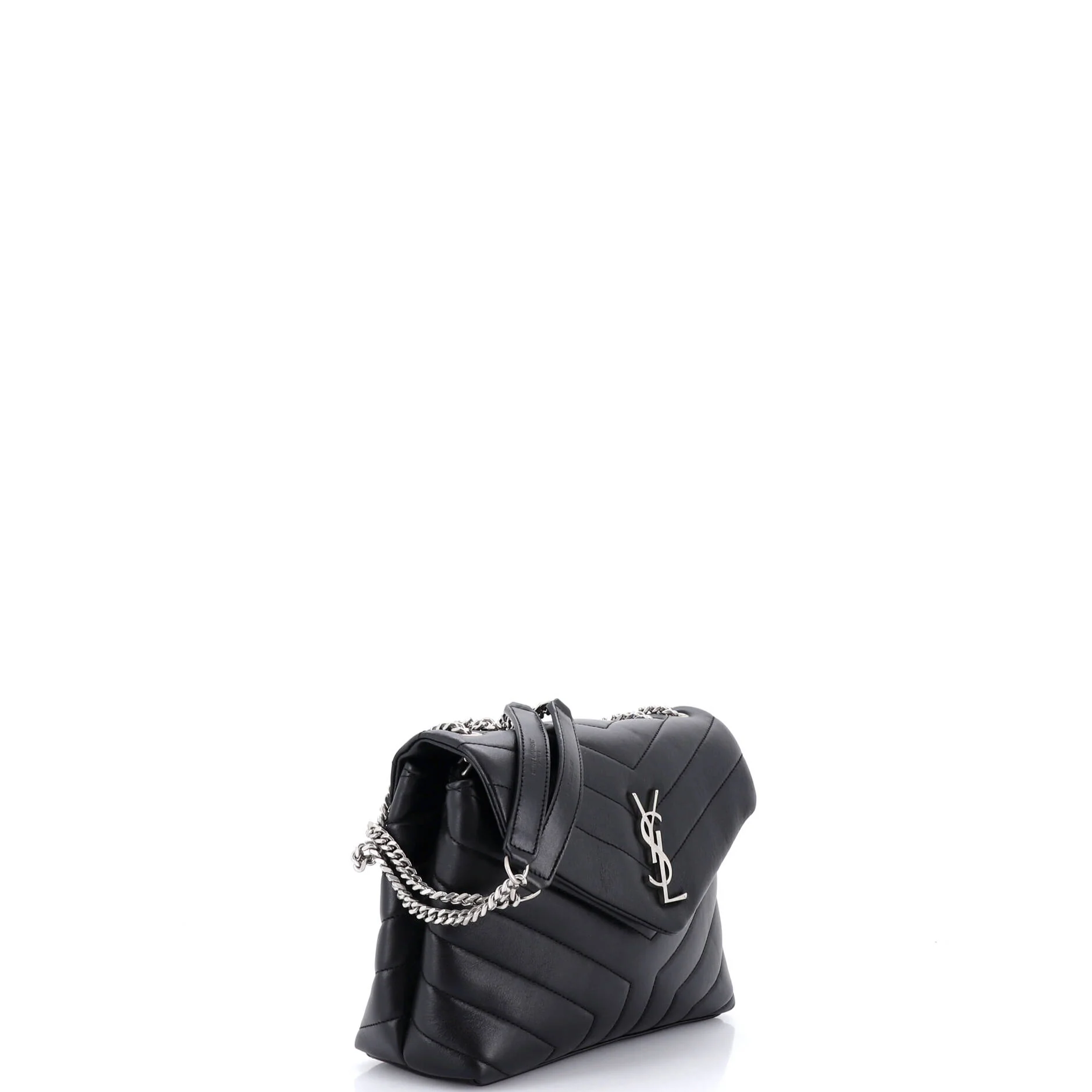 Loulou Shoulder Bag Matelasse Chevron Leather Small - Image 2