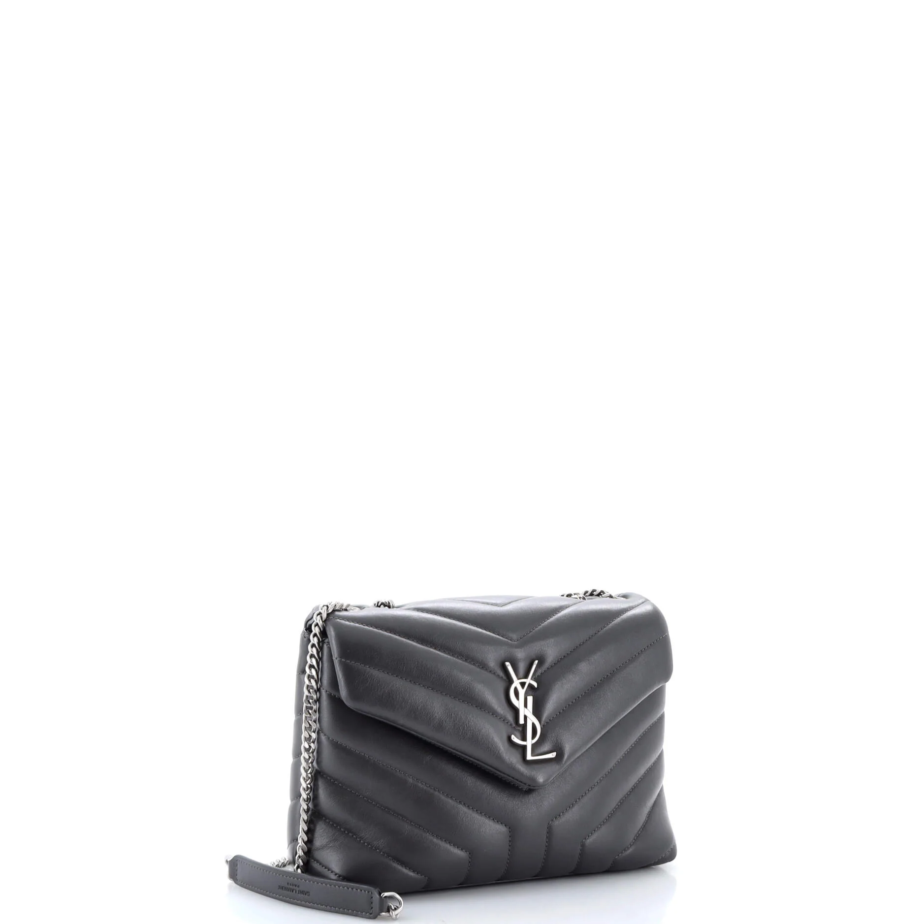 Loulou Shoulder Bag Matelasse Chevron Leather Small - Image 2