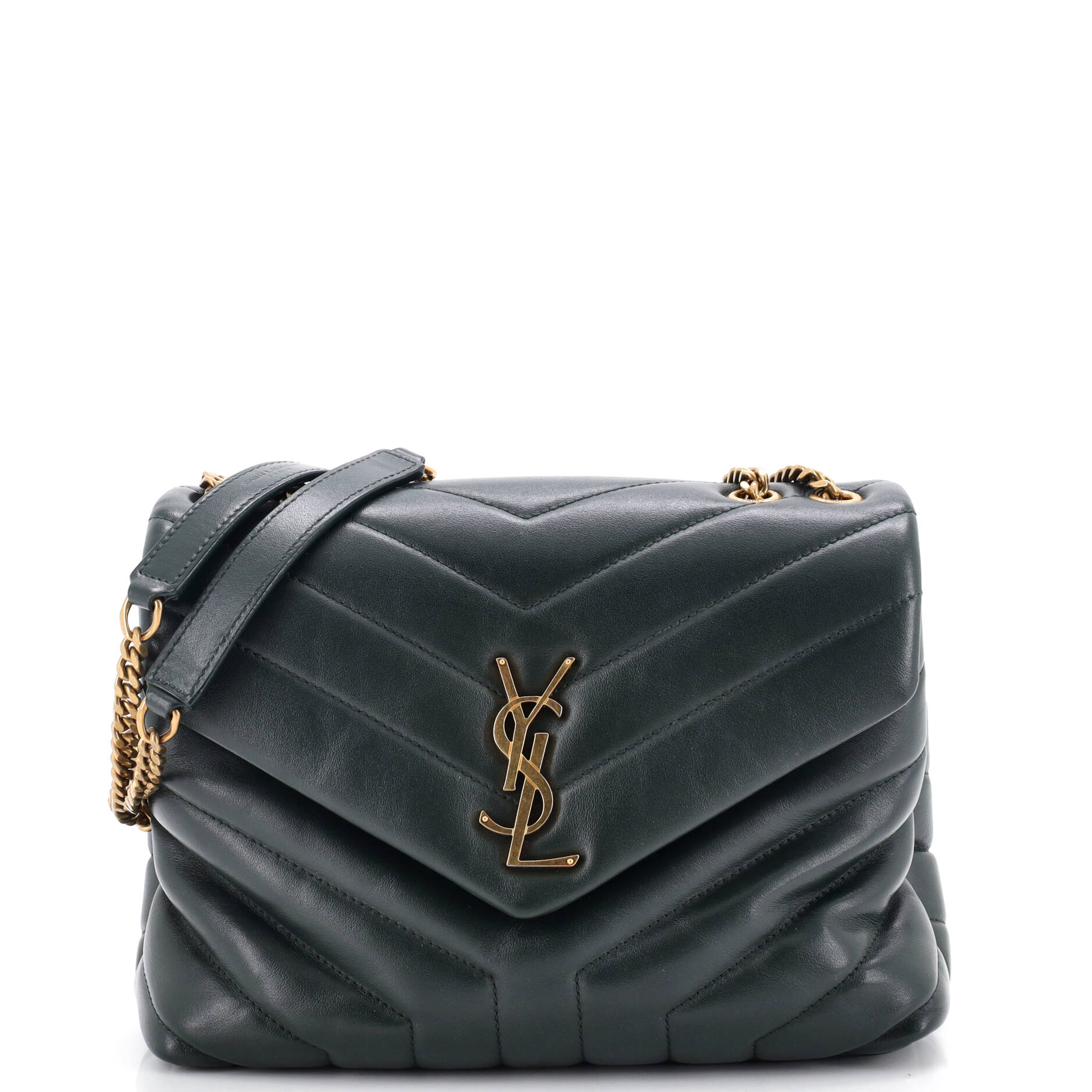 Loulou Shoulder Bag Matelasse Chevron Leather Small