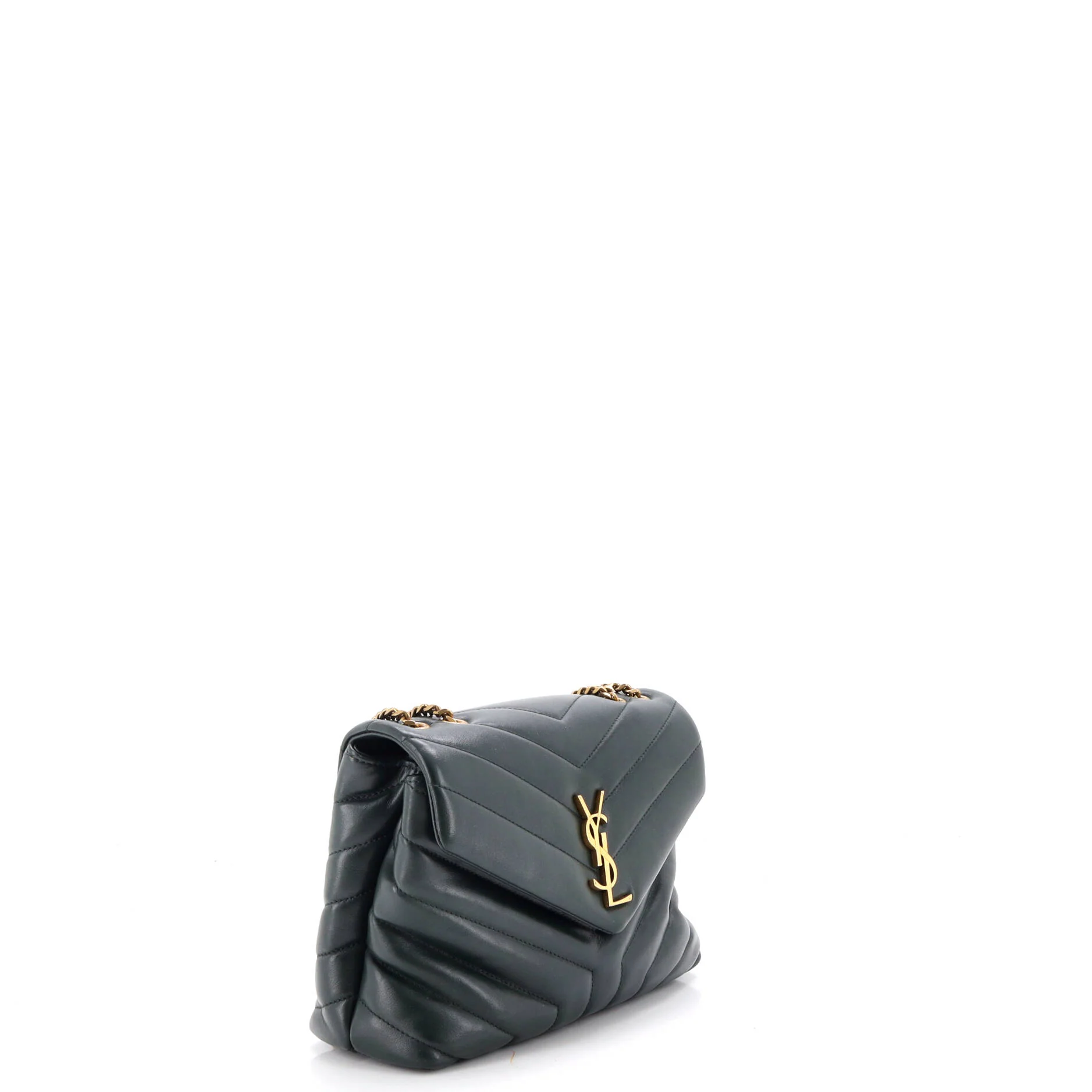 Loulou Shoulder Bag Matelasse Chevron Leather Small - Image 2