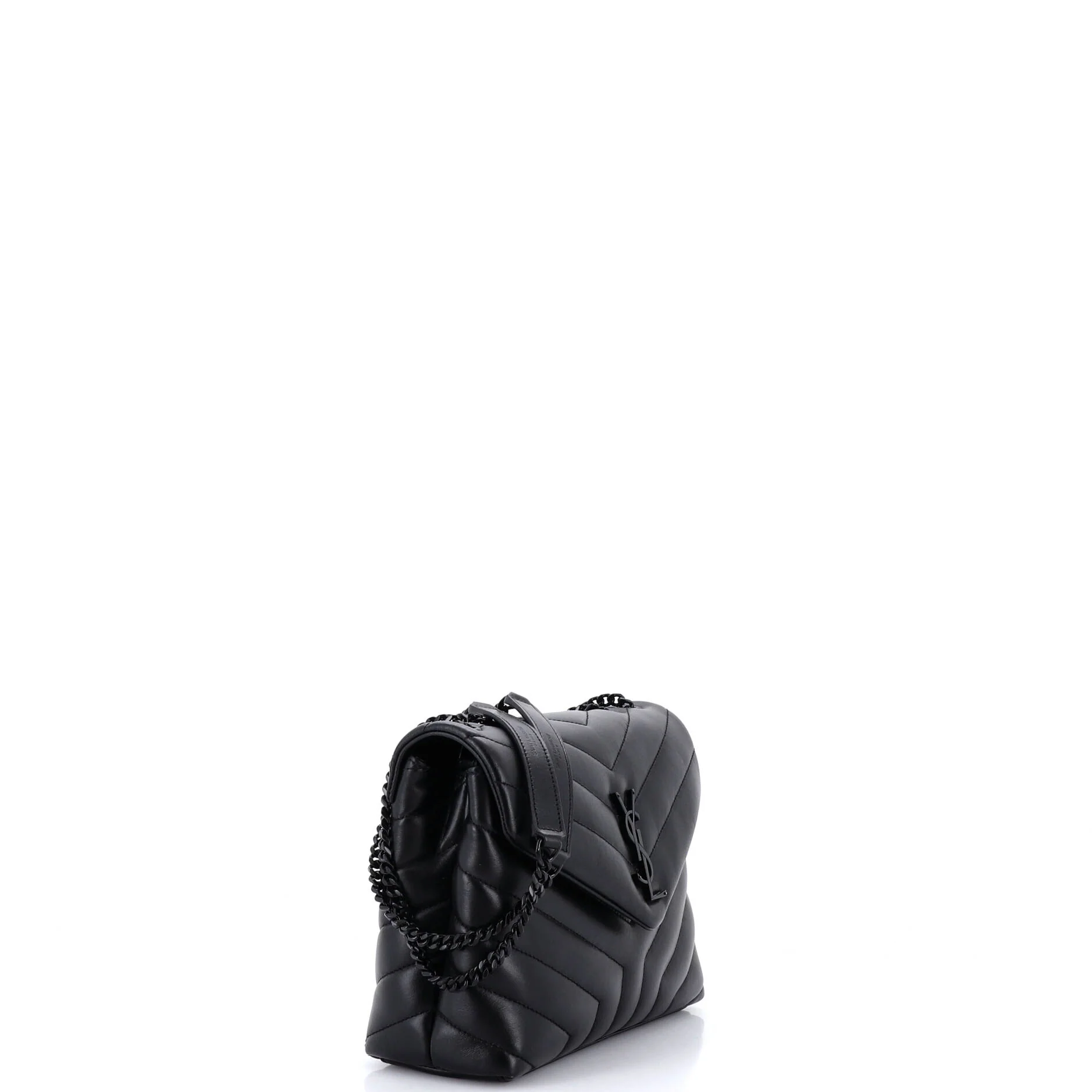 Loulou Shoulder Bag Matelasse Chevron Leather Small - Image 2