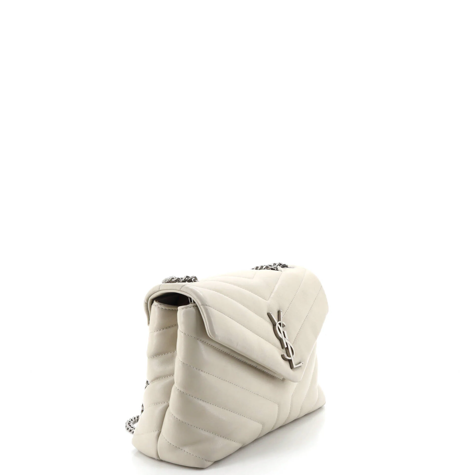 Loulou Shoulder Bag Matelasse Chevron Leather Small - Image 2