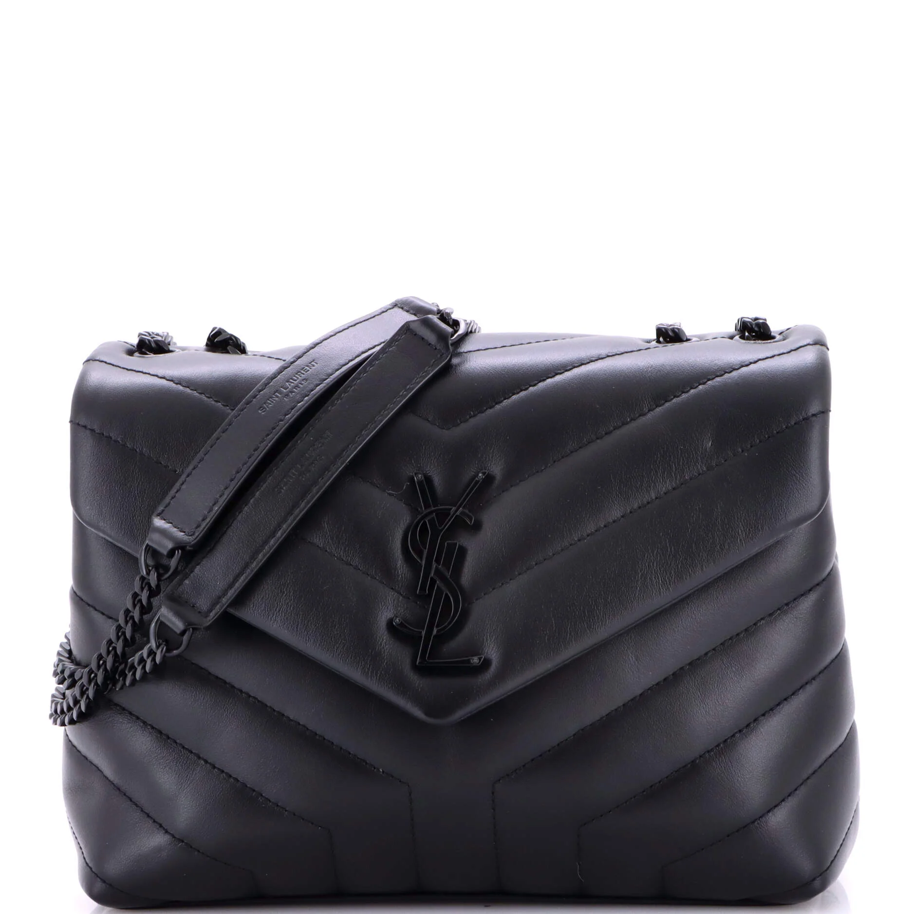 Loulou Shoulder Bag Matelasse Chevron Leather Small