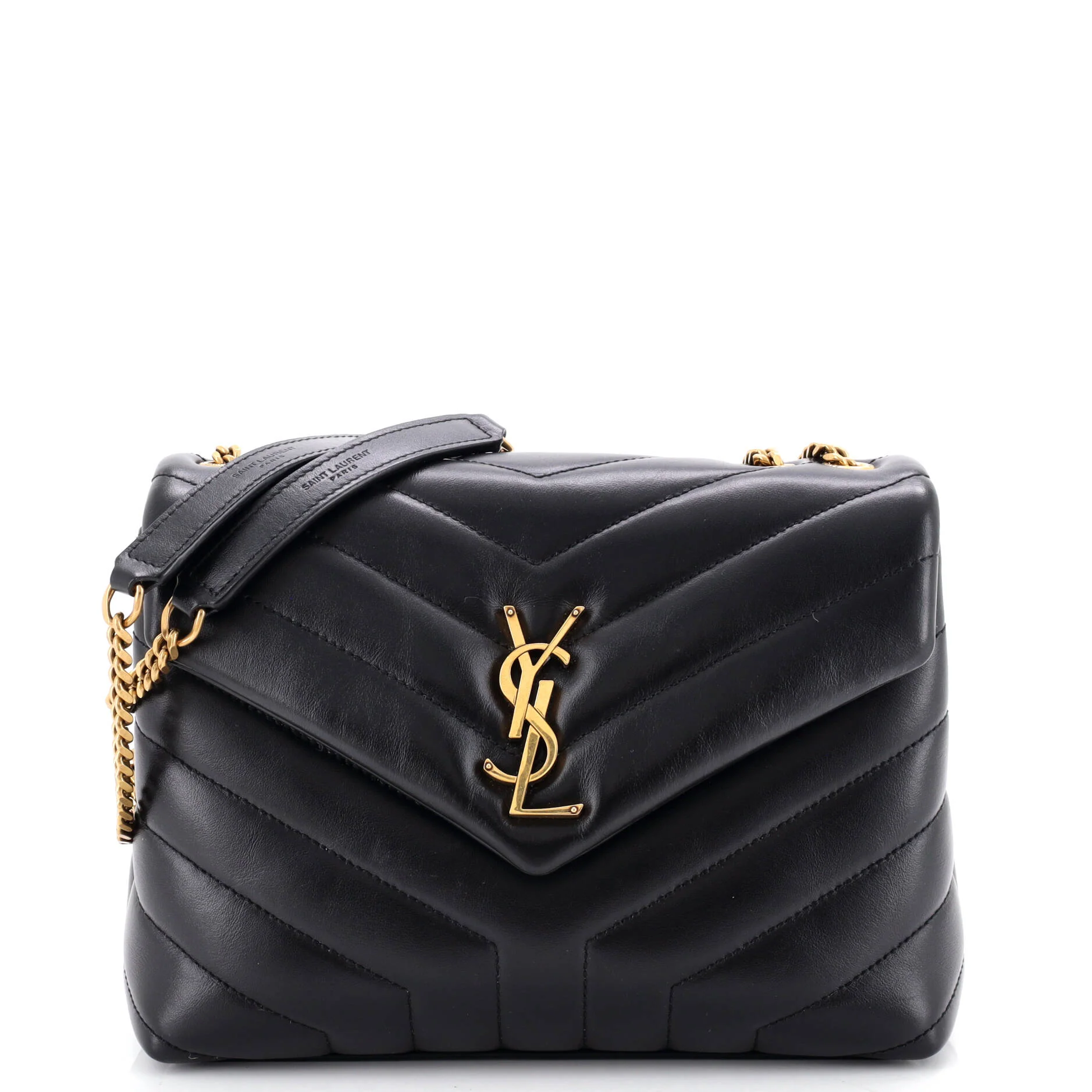 Loulou Shoulder Bag Matelasse Chevron Leather Small