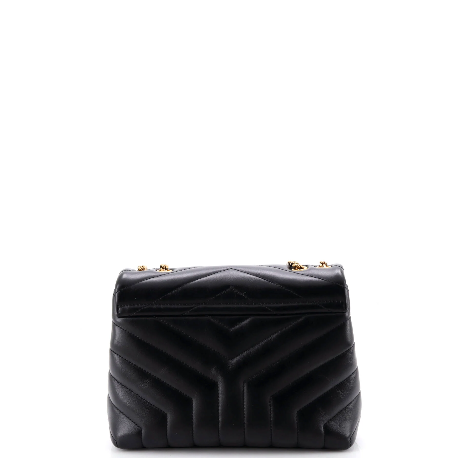 Loulou Shoulder Bag Matelasse Chevron Leather Small - Image 3