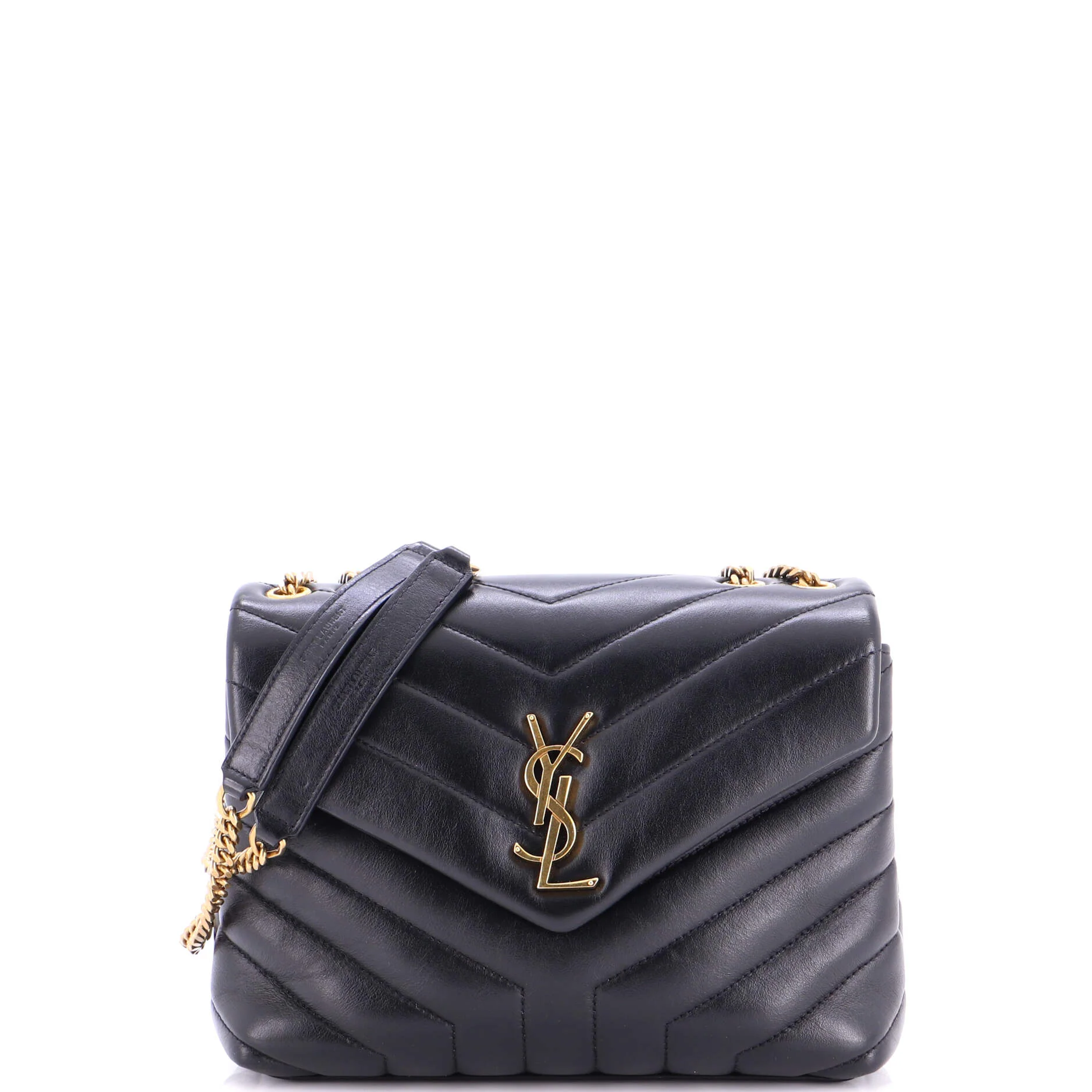 Loulou Shoulder Bag Matelasse Chevron Leather Small