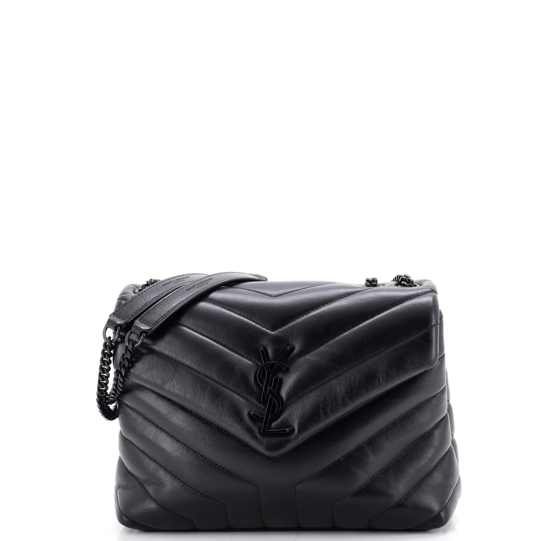 Loulou Shoulder Bag Matelasse Chevron Leather Small